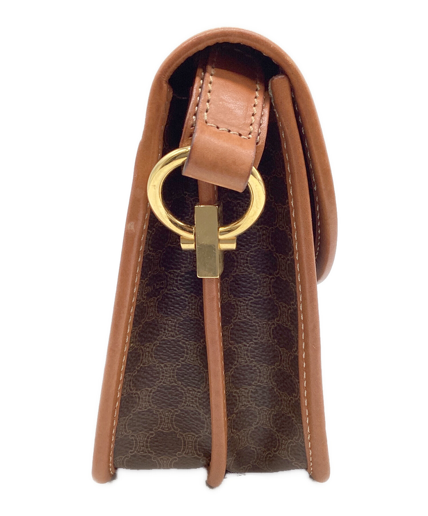 CELINE ダークブラウン ショルダーバッグ CELINE ダークブラウン ショルダーバッグ