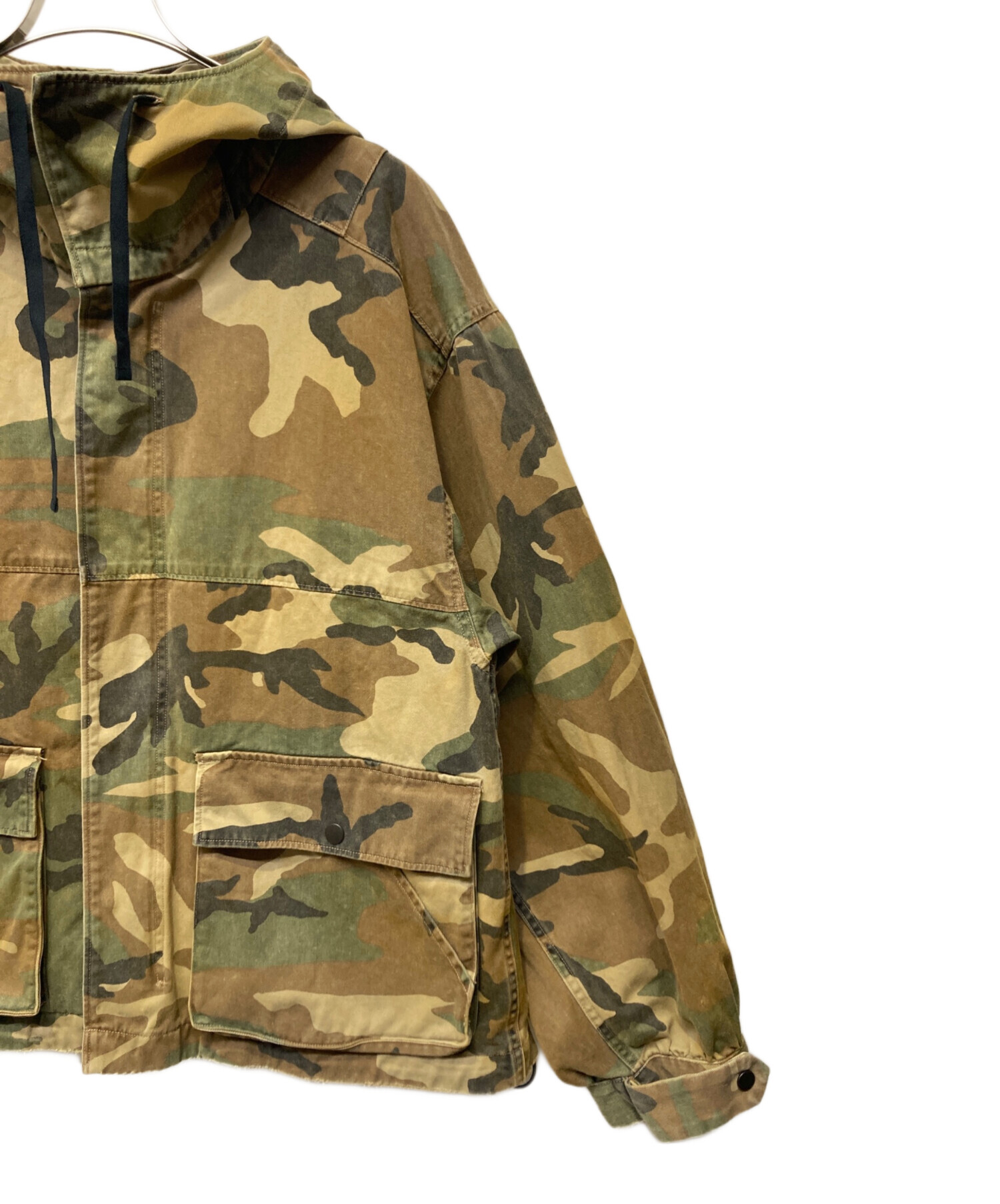 中古・古着通販】ANCELLM (アンセルム) CAMO ZIPUP HOODIE サイズ:1 