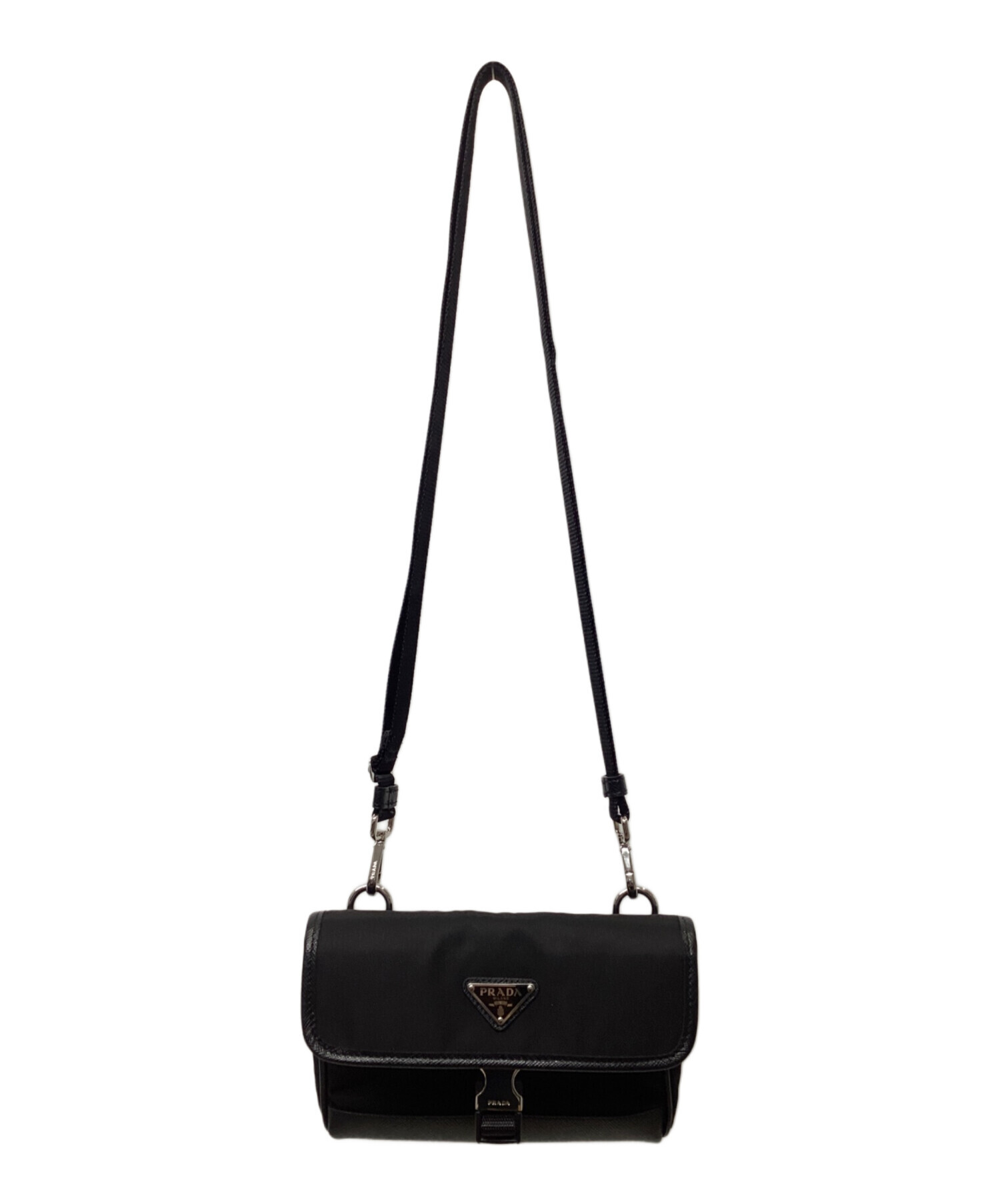 中古・古着通販】PRADA (プラダ) ショルダーポーチ ブラック