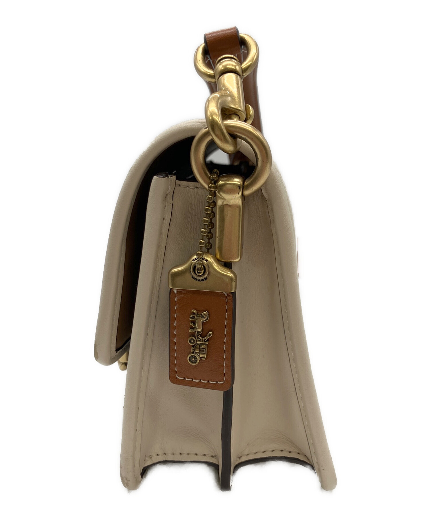 中古・古着通販】COACH (コーチ) ミニショルダーバッグ ホワイト 