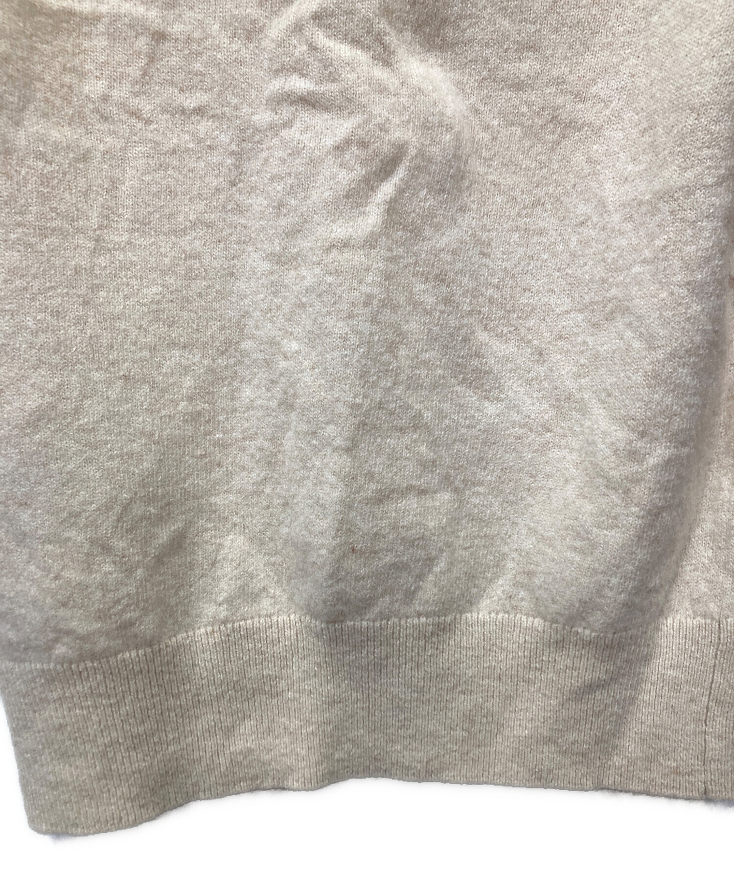 近年 アクネストゥディオズ ウールカーディガン ベージュ　キナリ　M相当 近年 アクネストゥディオズ ウールカーディガン ベージュキナリM相当