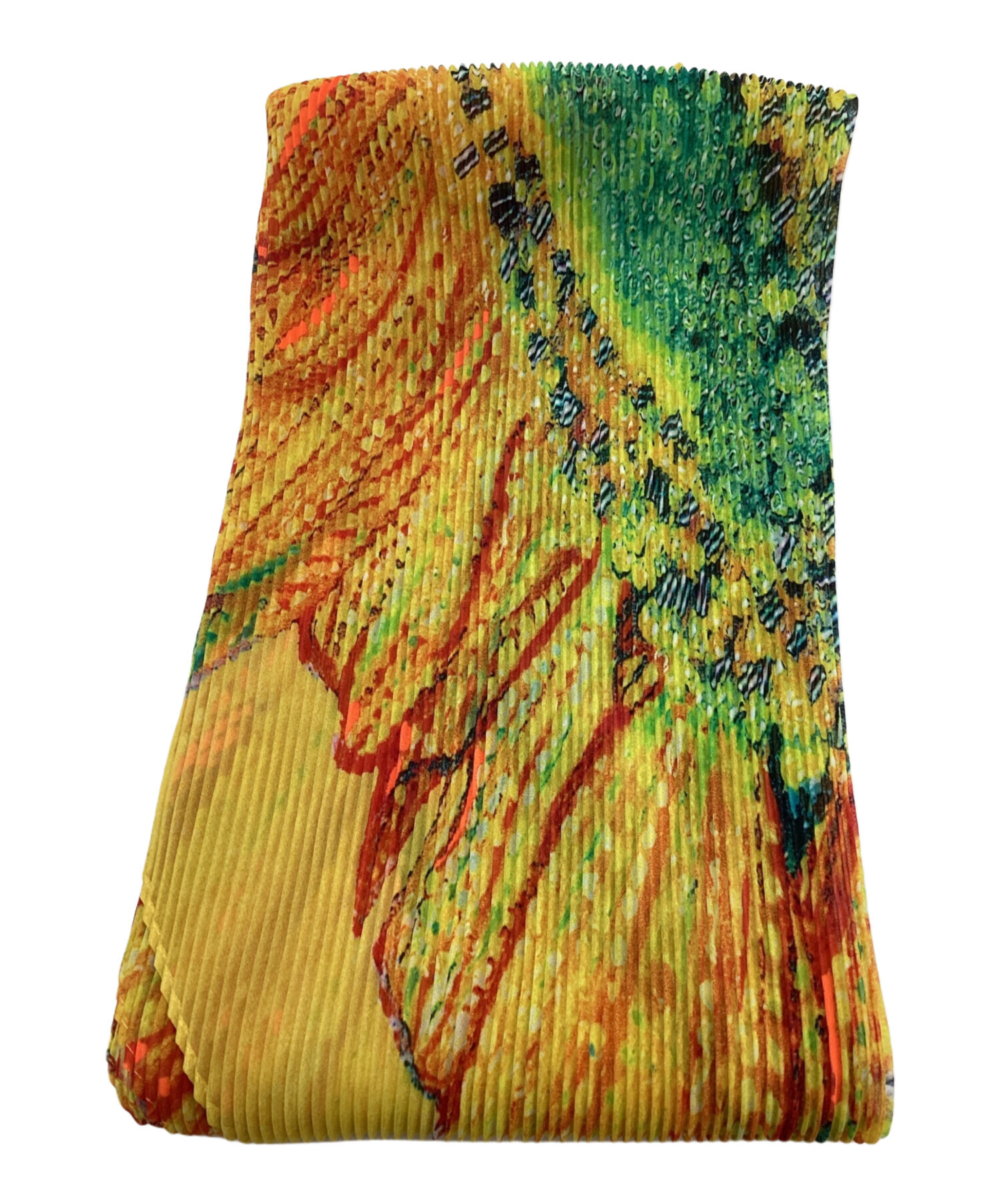 【希少】issey miyake me ストール　スカーフ　プリーツ　花柄 中古・古着通販】me ISSEY MIYAKE (ミーイッセイ ミヤケ) プリーツ