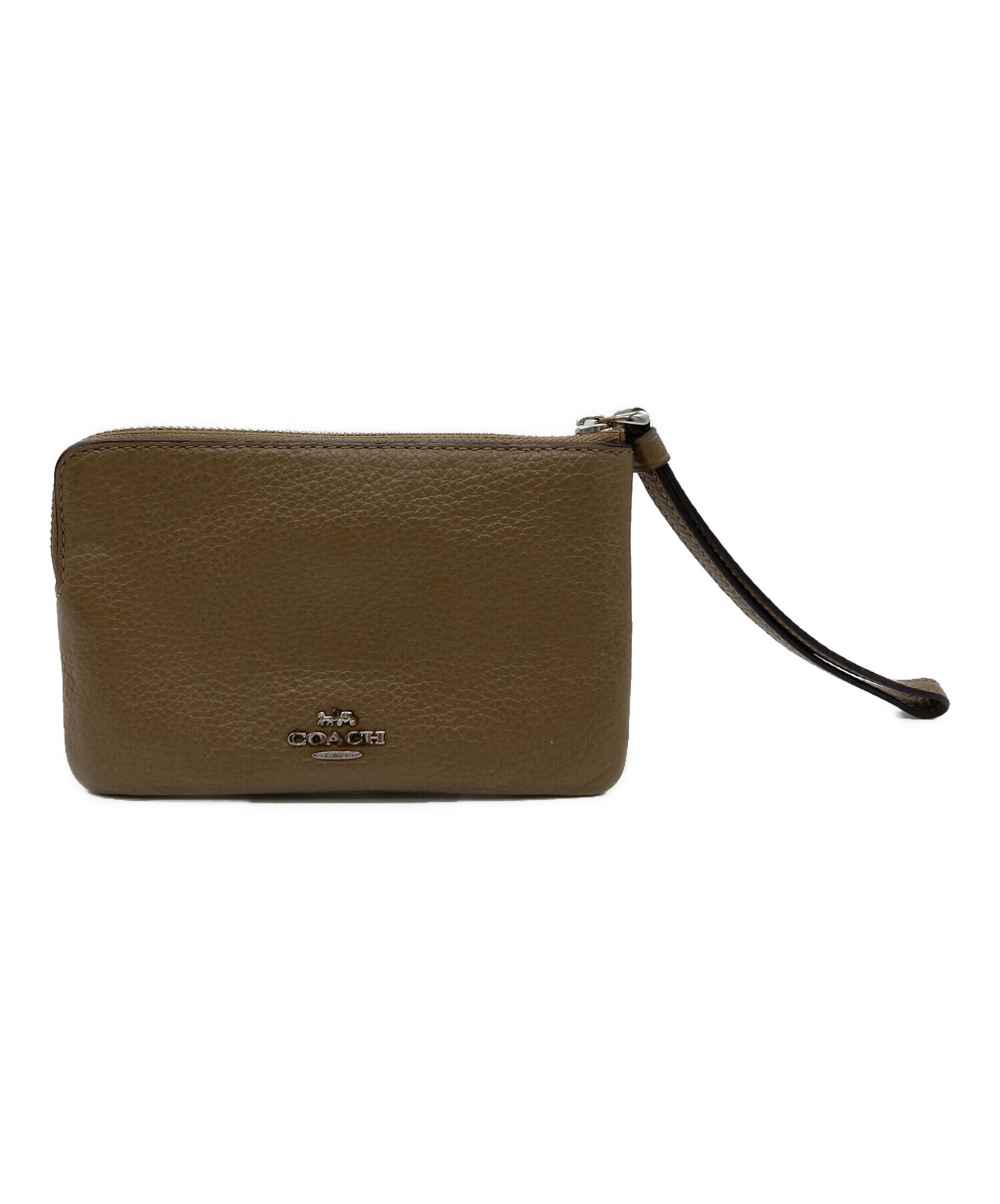 中古・古着通販】COACH (コーチ) ポーチ ベージュ｜ブランド・古着通販 