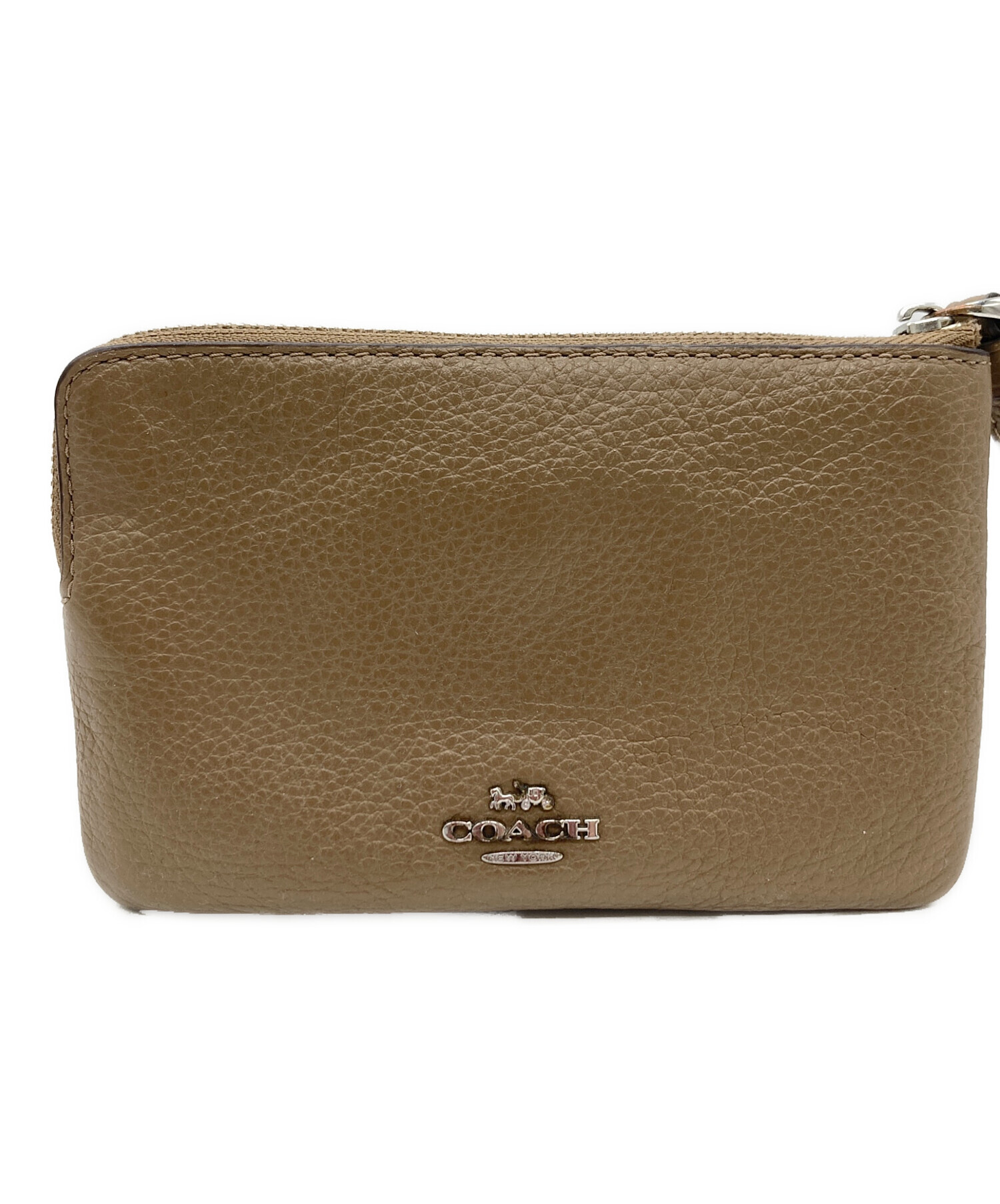中古・古着通販】COACH (コーチ) ポーチ ベージュ｜ブランド・古着通販 