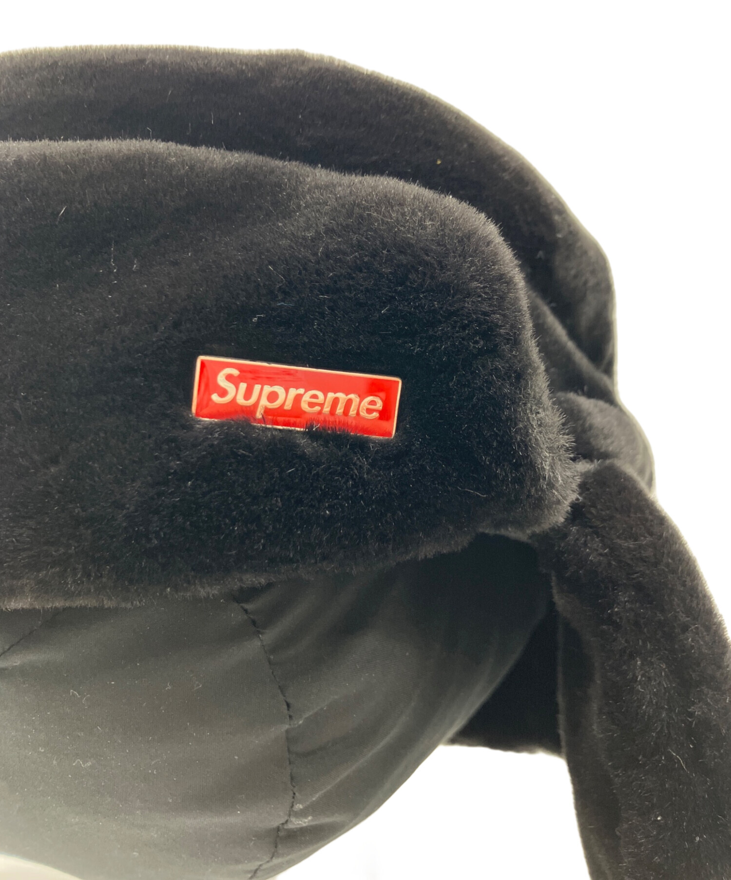 中古・古着通販】SUPREME (シュプリーム) フライトキャップ ブラック