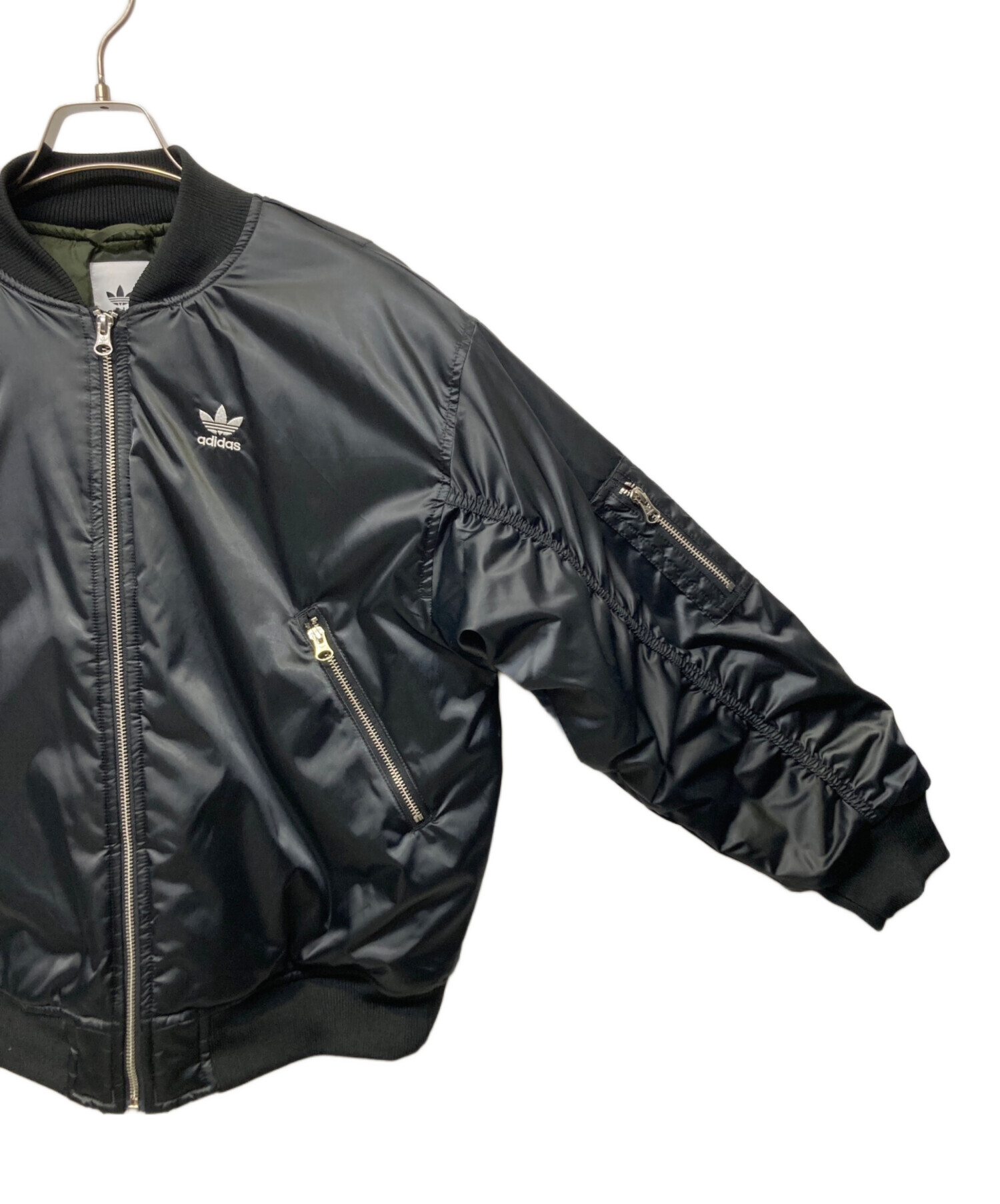 中古・古着通販】adidas (アディダス) ボンバージャケット ブラック