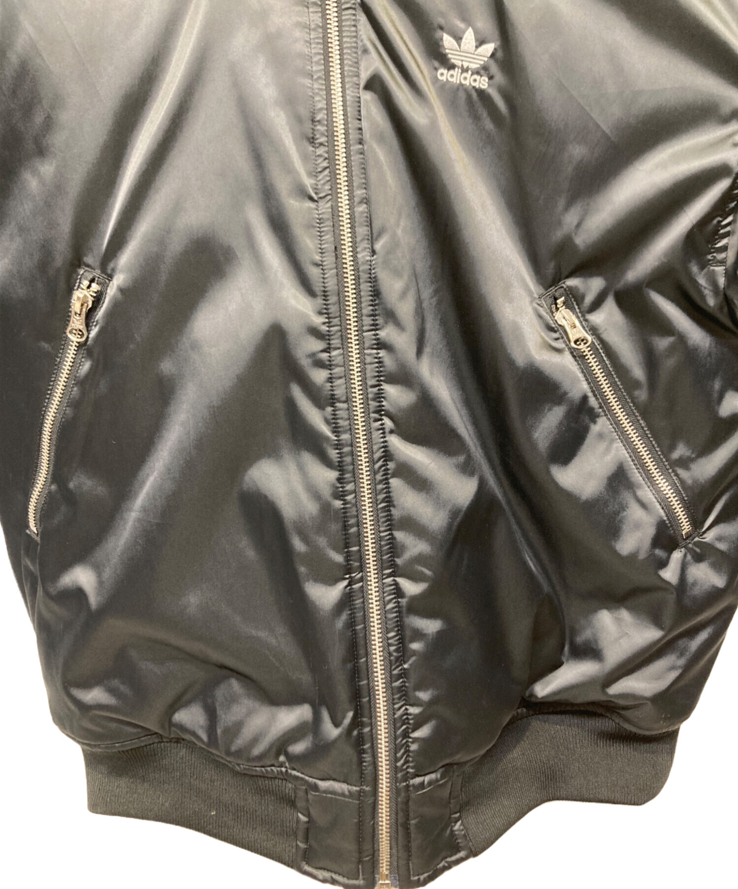 adidas 80s ボンバージャケット　中綿ブルゾン アディダス adidas ボンバージャケット 中綿 MA-1 ブルゾン ロゴ刺繍