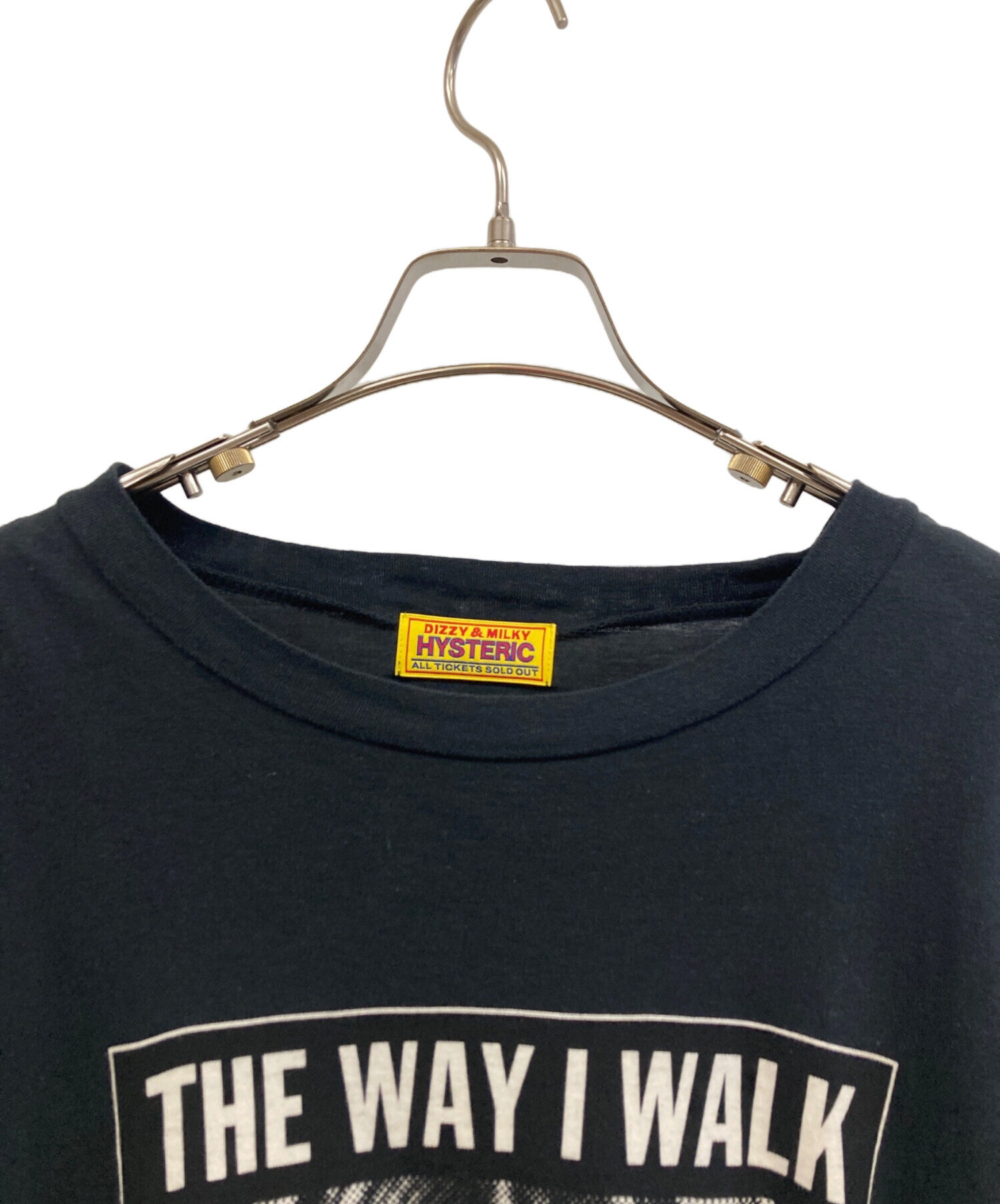 HYSTERIC GLAMOUR(ヒステリックグラマー) 長袖カットソー サイズF レディース美品  - 白×黒 Vネック/チェック柄/スカル/刺繍 HYSTERIC GLAMOUR - HYSTERIC GLAMOUR(ヒステリックグラマー) 長袖