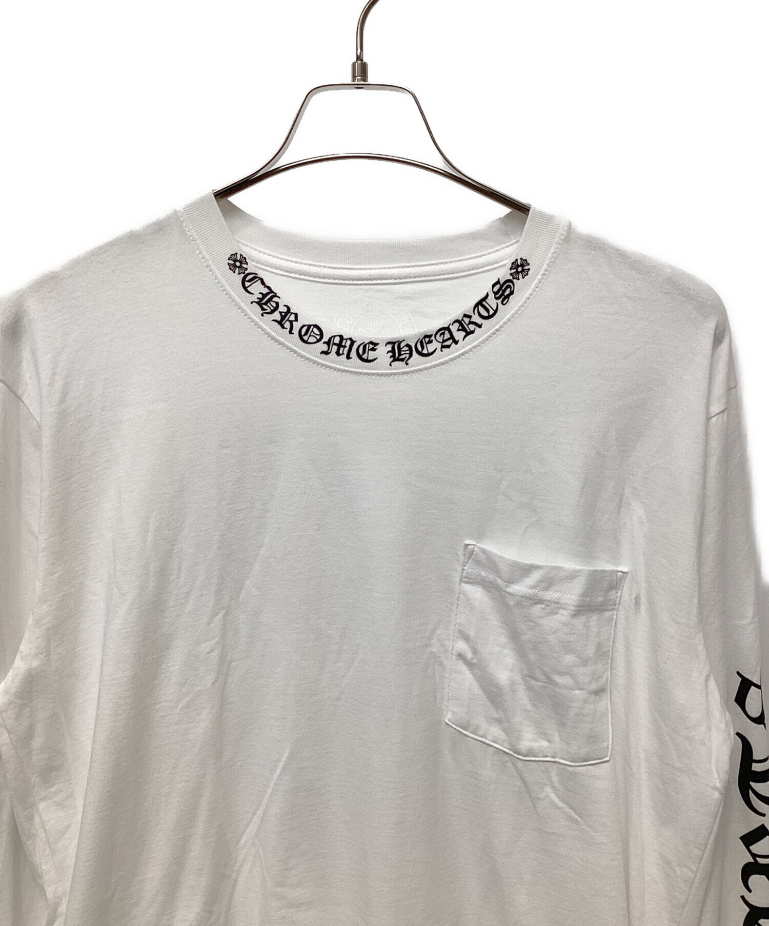 ヴィンテージ　クロームハーツCHROME HEARTS 長袖カットソー クロムハーツ CHROME HEARTS 長袖 Tシャツ ロンT カットソー 胸