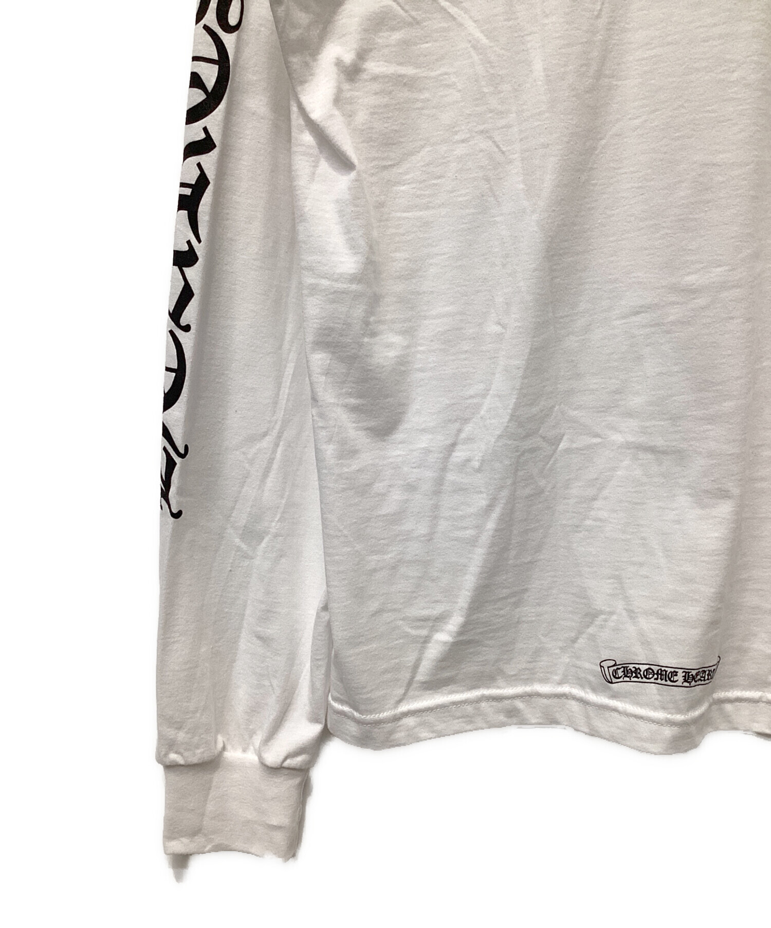 CHROME HEARTS 長袖カットソー ホワイト　ヴィンテージ　Lサイズ CHROME HEARTS クロムハーツ OLD Dagger logo L/S Tee オールドモデル
