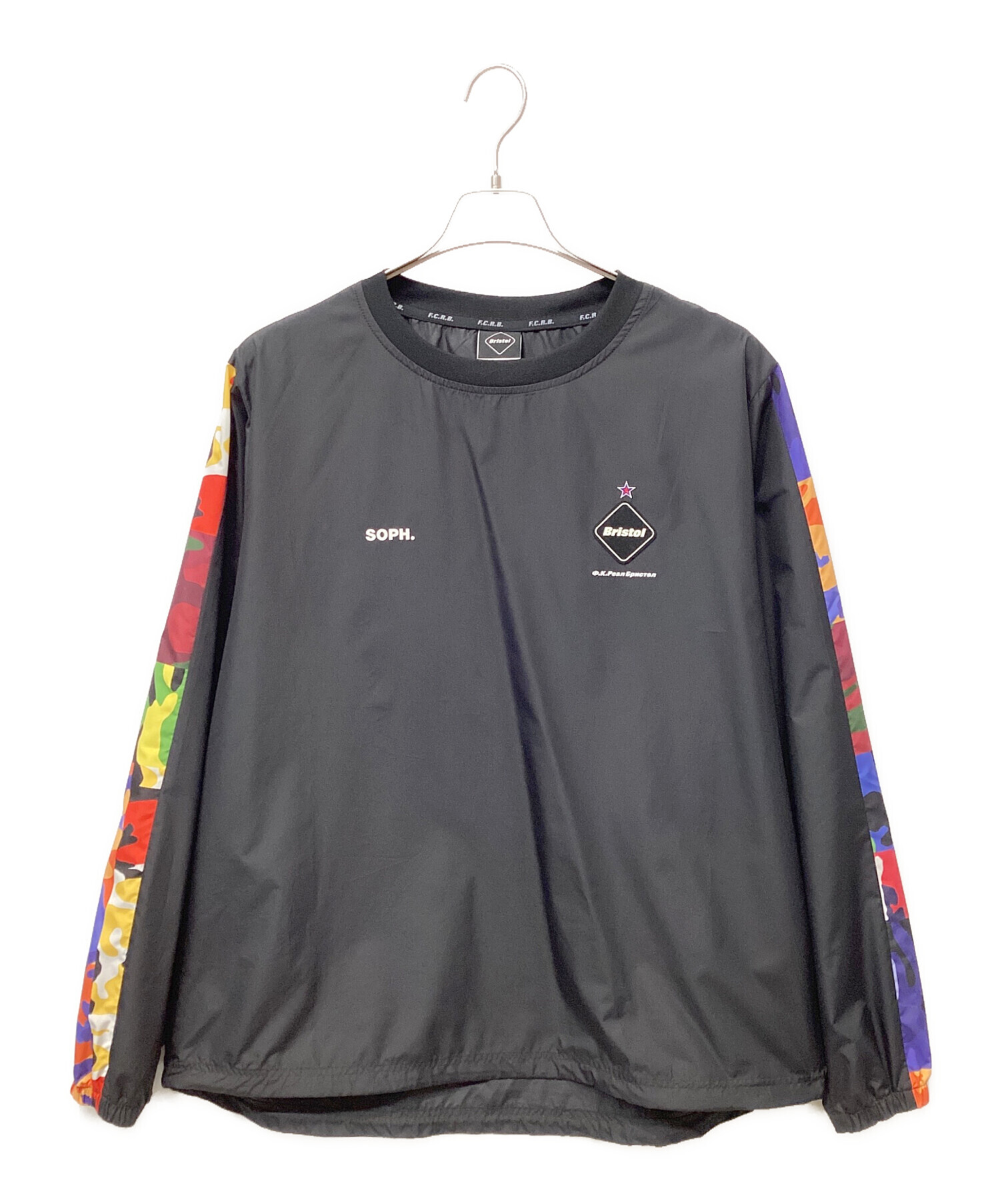 レアルブリストルFCRBBristol 長袖カットソー ブラック/ホワイト 中古・古着通販】F.C.R.B. (エフシーレアルブリストル) 長袖カットソー