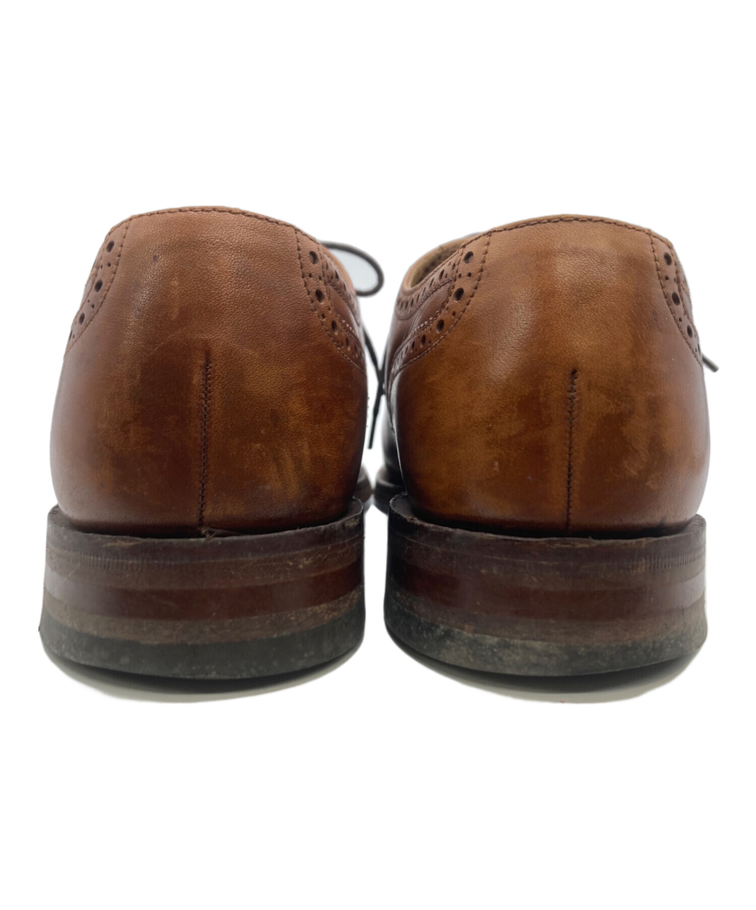 試着交換OK！Loake/ローク　イングランド製/Vintage 品　セミブローグ　キャップトゥ〈ブラウン/茶/BROWN〉size8　26.5程度/メンズ//men's 菅NO.WZH-92 中古・古着通販】LOAKE (ローク) TWEED ストレートチップシューズ