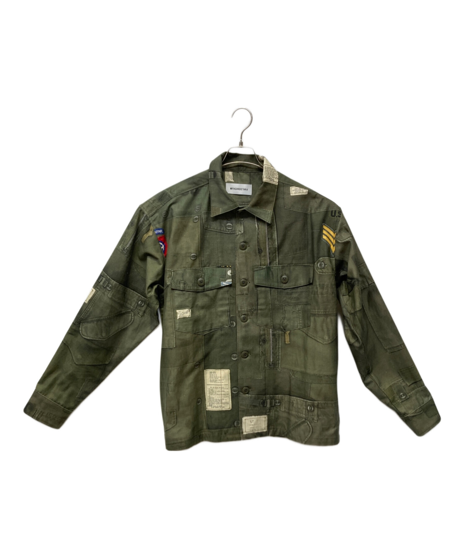 MIYAGI HIDETAKA カジュアルシャツ -(XXL位) 【古着】【中古】 中古・古着通販】MIYAGIHIDETAKA (ミヤギヒデタカ) ミリタリーシャツ