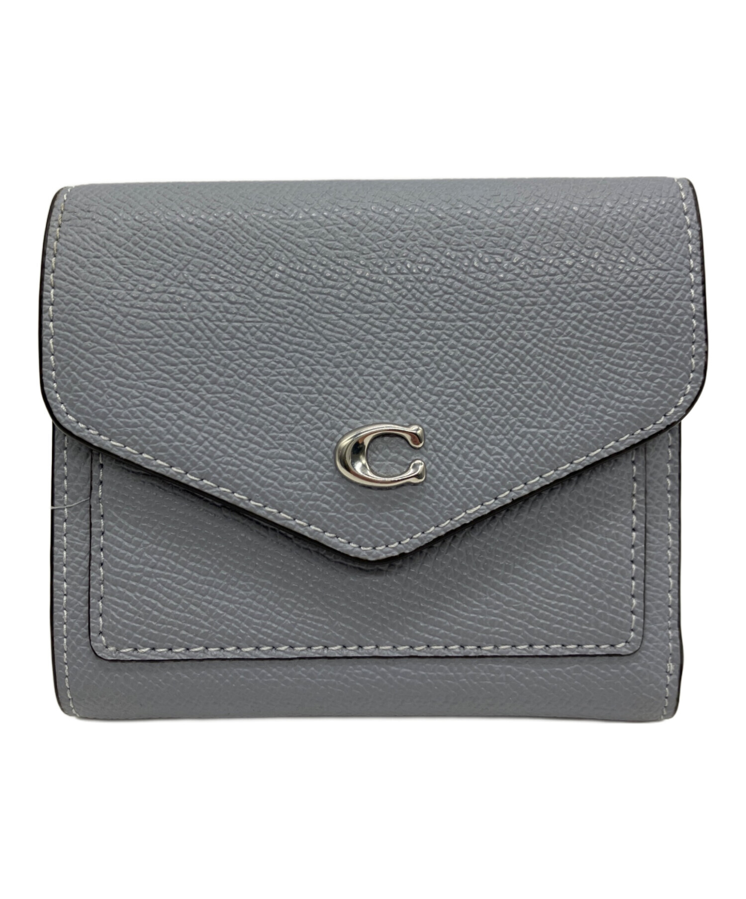 COACH コーチ 二つ折り財布 シグネチャー柄　グレー　正規品 COACHコーチ 二つ折り財布 シグネチャーエンボス パープル | francore
