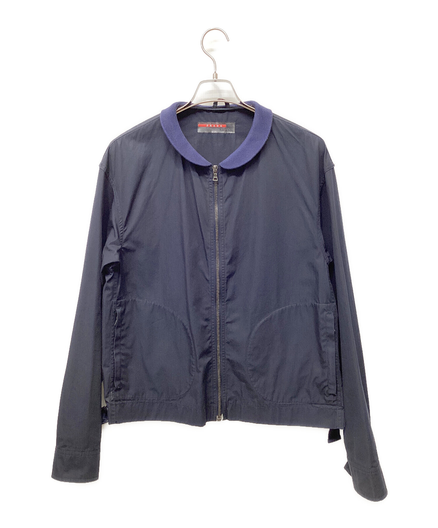 中古・古着通販】PRADA (プラダ) ブルゾン ネイビー サイズ:L