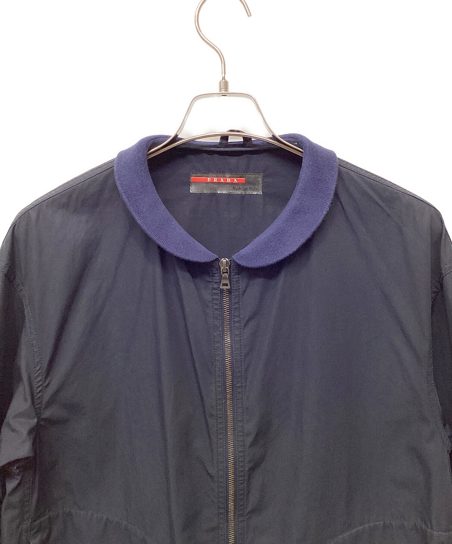 中古・古着通販】PRADA (プラダ) ブルゾン ネイビー サイズ:L
