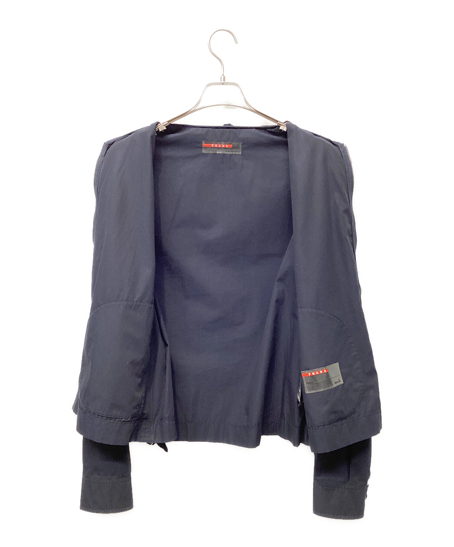 中古・古着通販】PRADA (プラダ) ブルゾン ネイビー サイズ:L