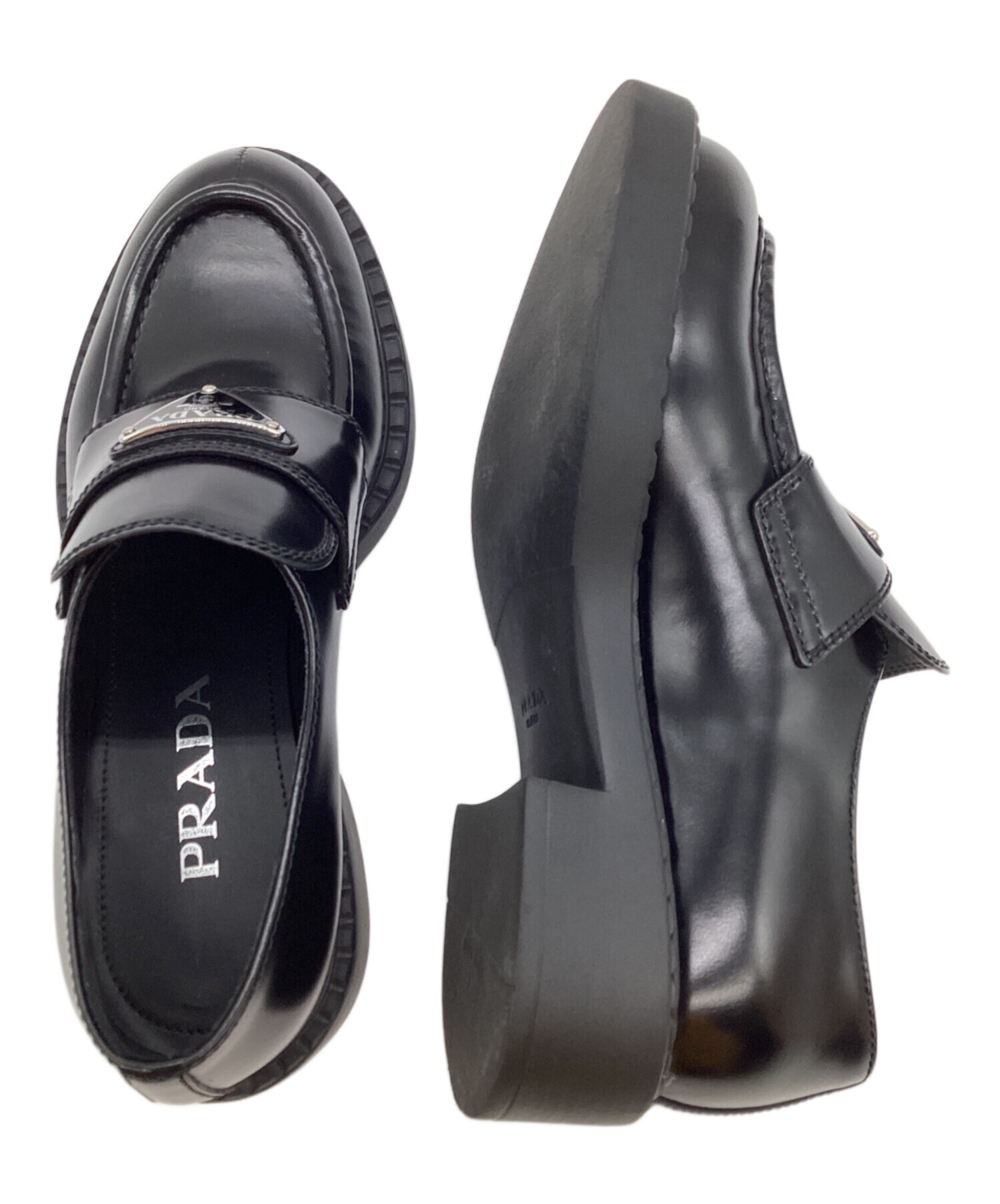 中古・古着通販】PRADA (プラダ) チョコレート ブラッシュドレザー