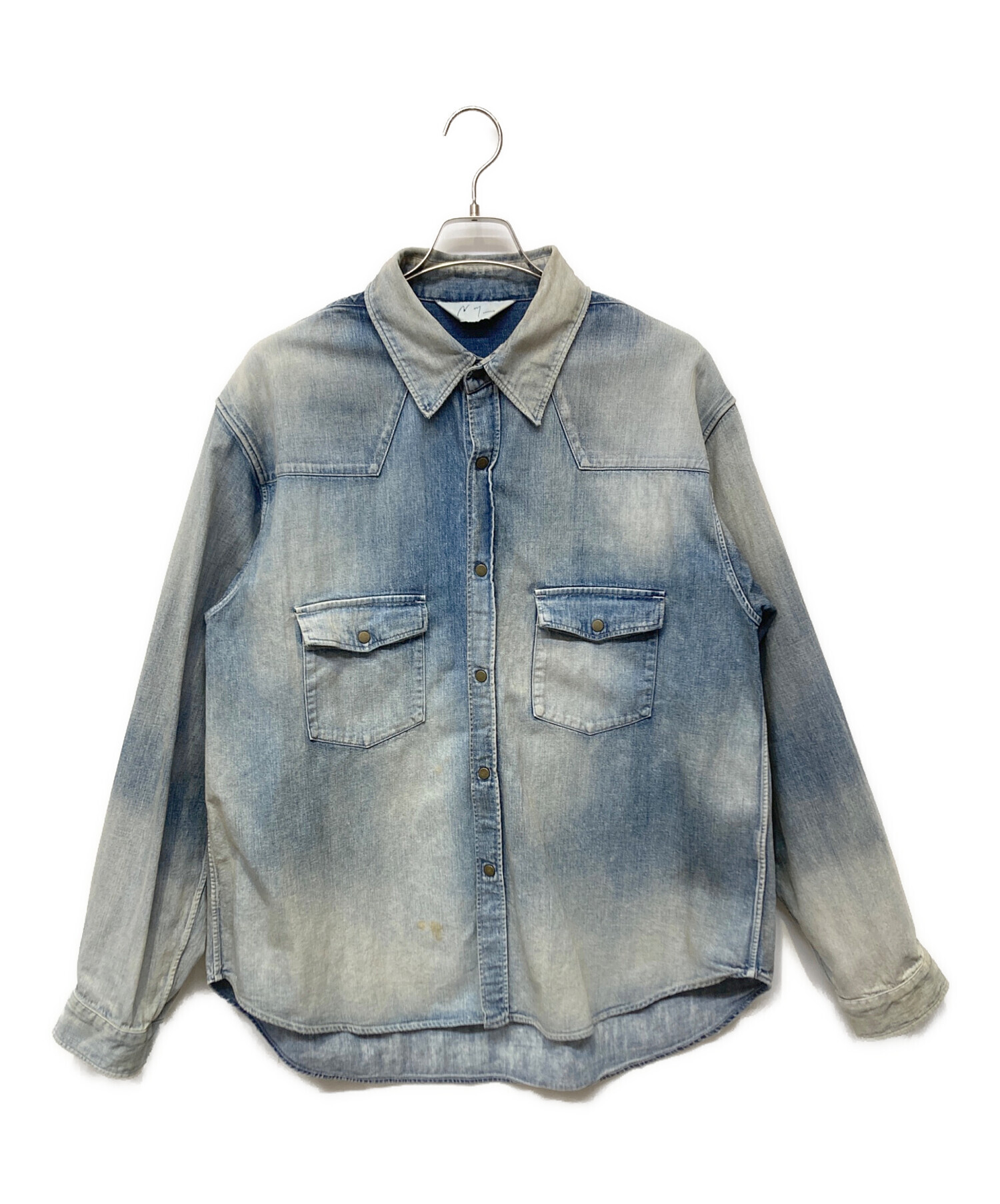 ANCELLM（アンセルム）DENIM WESTERN SHIRT サイズ1 中古・古着通販】ANCELLM (アンセルム) DENIM WESTERN SHIRT ブルー