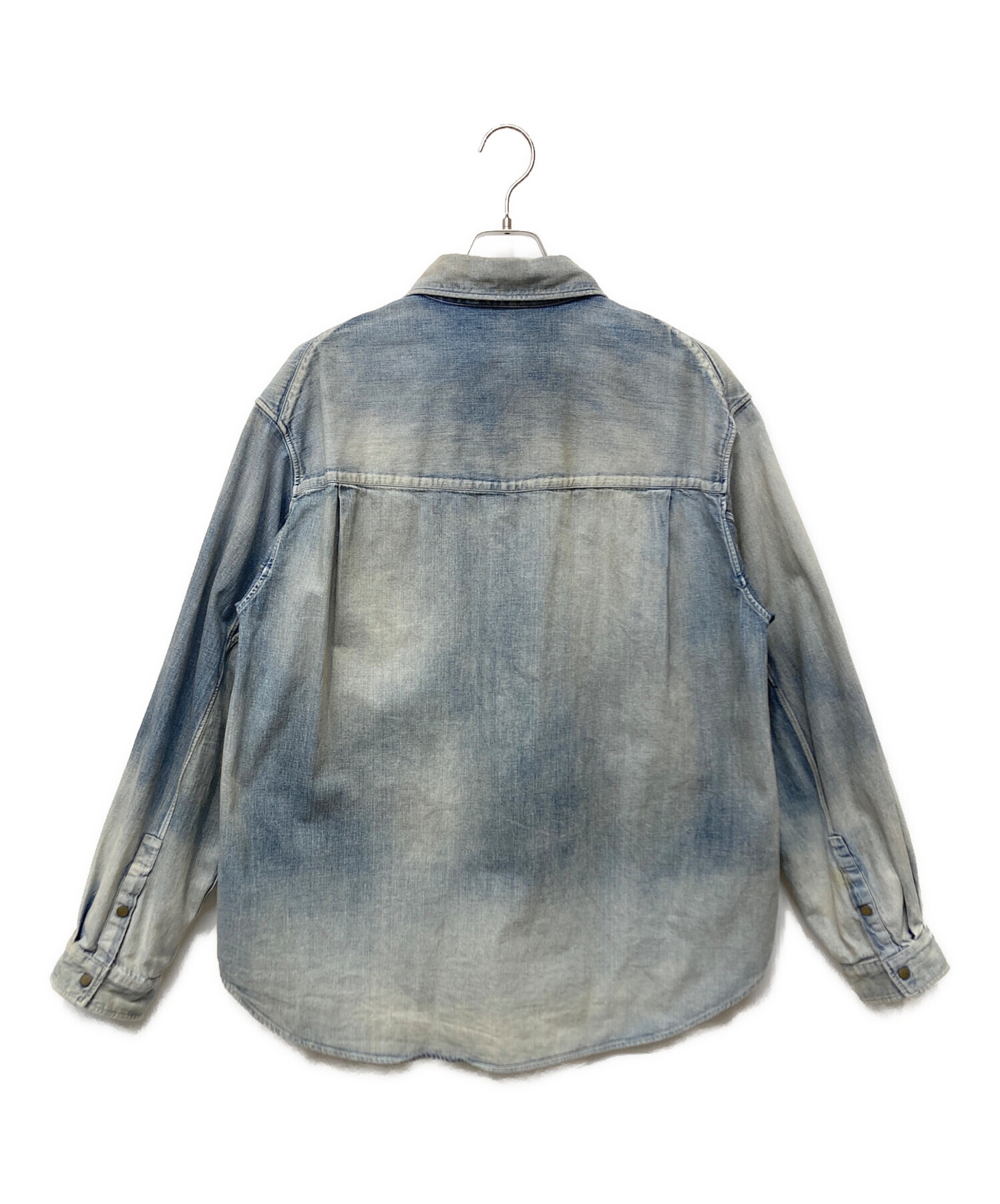 中古・古着通販】ANCELLM (アンセルム) DENIM WESTERN SHIRT ブルー