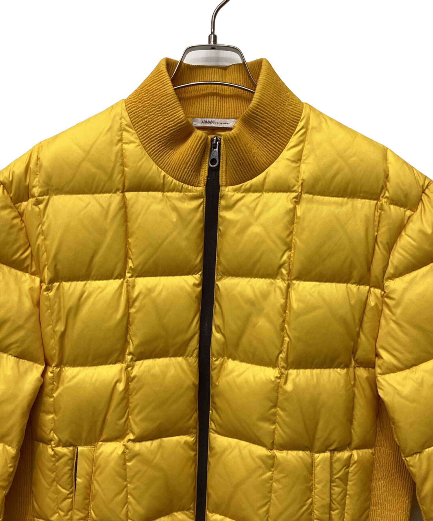 ARMANI アルマーニ レザージャケット 上着 メンズ ダウン コレッツォーニ 中古・古着通販】ARMANI COLLEZIONI (アルマーニ コレツィオーニ