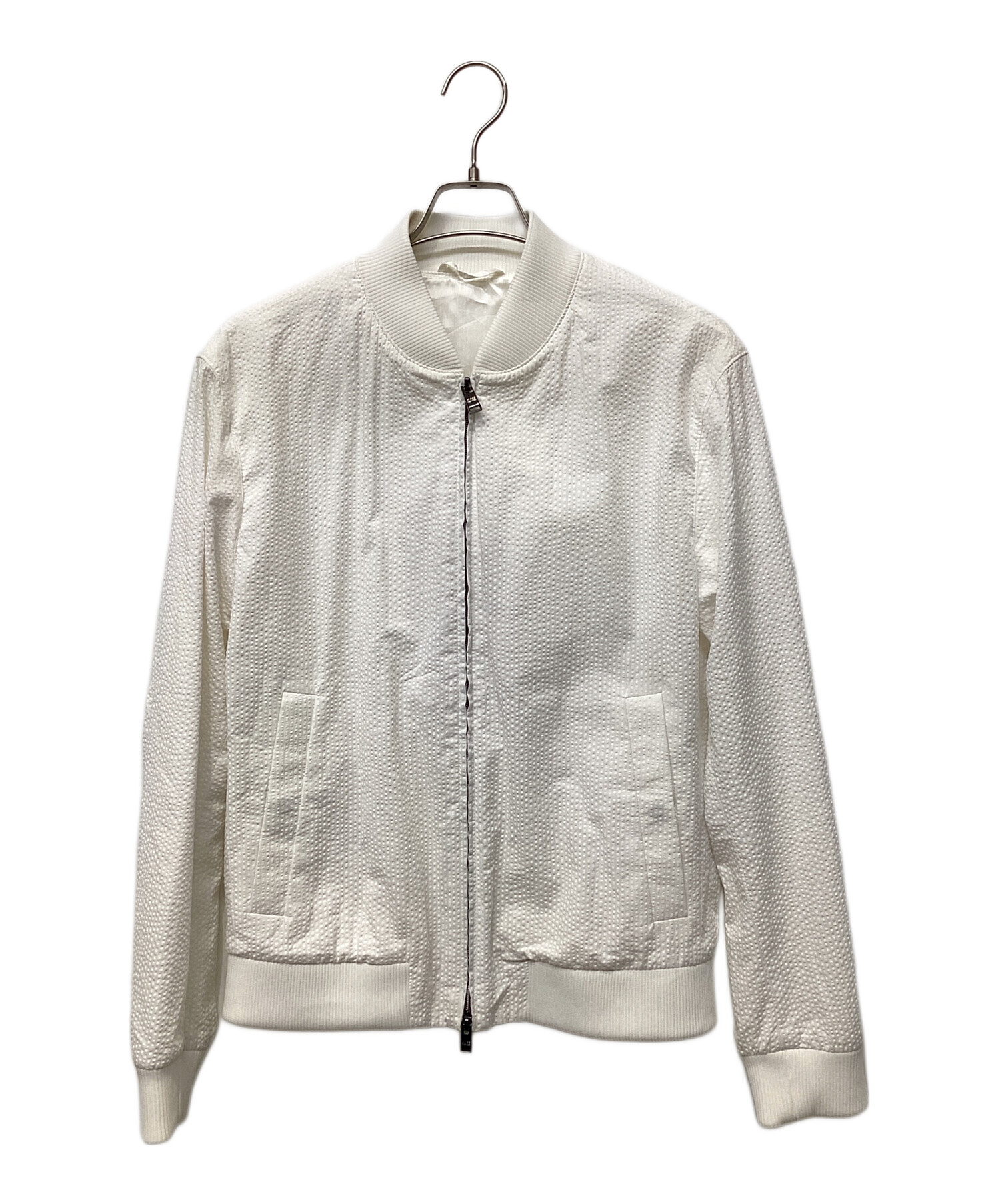 中古・古着通販】HUGO BOSS (ヒューゴ ボス) ブルゾン ホワイト サイズ 