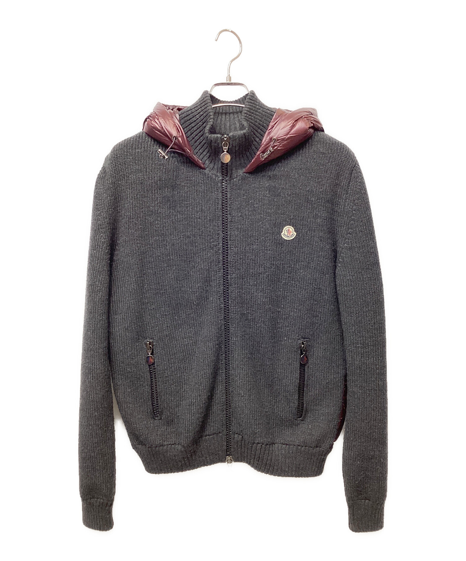 中古・古着通販】MONCLER (モンクレール) ダウンジャケット ボルドー