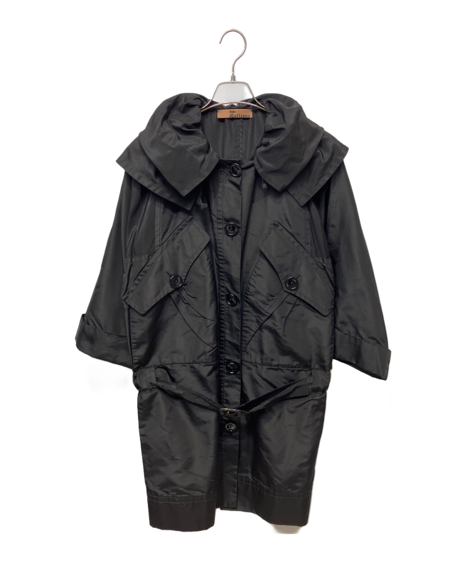 中古・古着通販】JOHN GALLIANO (ジョンガリアーノ) コート ブラック