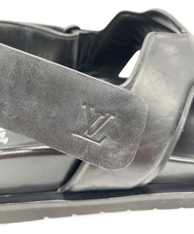 中古・古着通販】LOUIS VUITTON (ルイ ヴィトン) サンダル ブラック