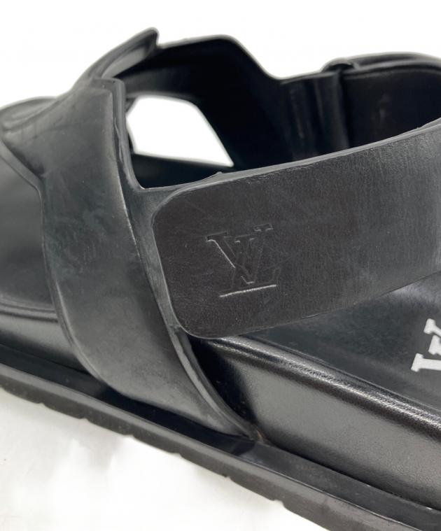 中古・古着通販】LOUIS VUITTON (ルイ ヴィトン) サンダル ブラック