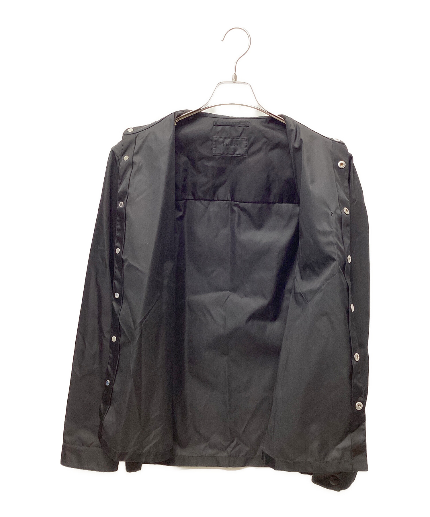 中古・古着通販】PRADA (プラダ) シャツジャケット ブラック サイズ:S