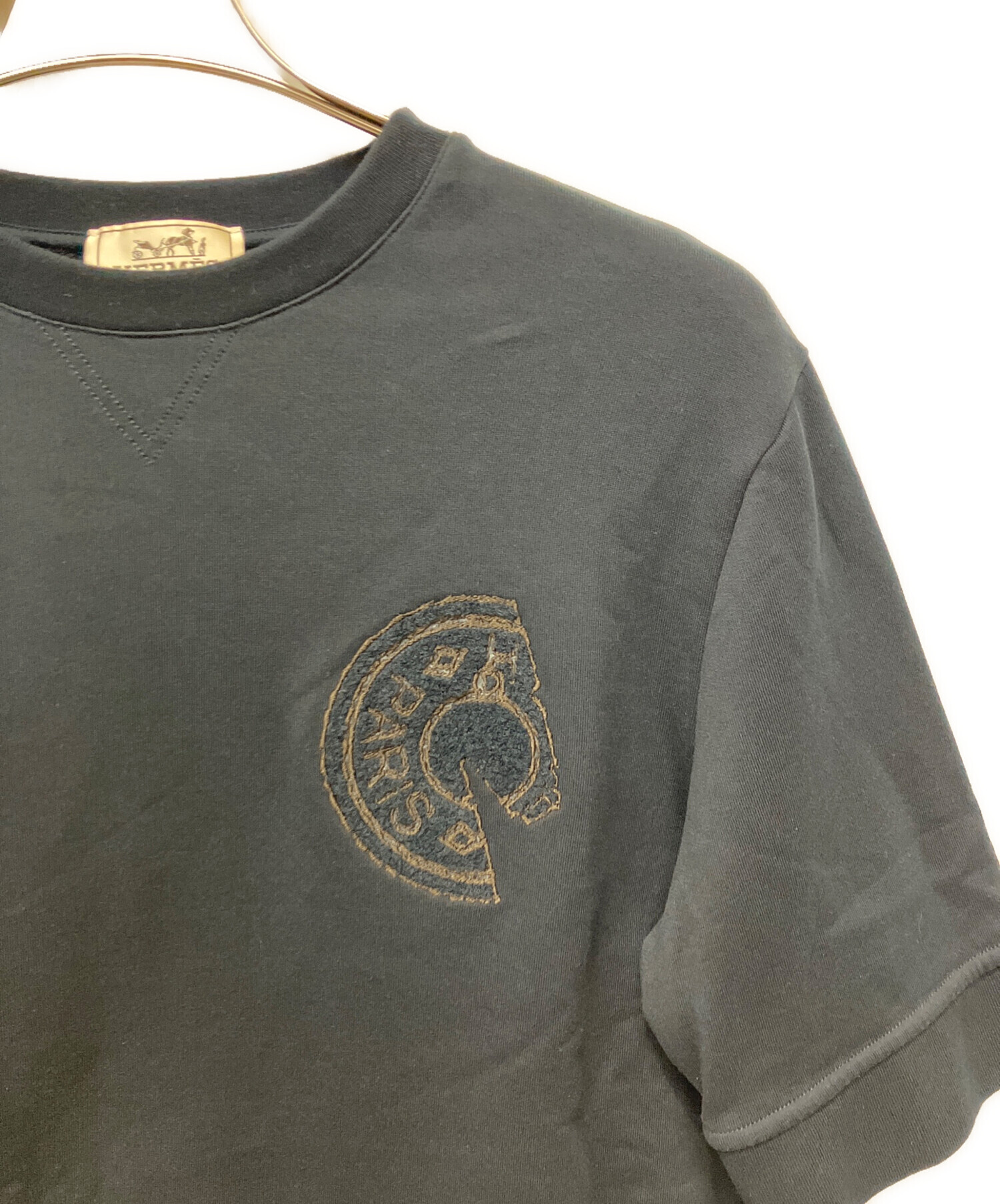 中古・古着通販】HERMES (エルメス) Tシャツ ブラック サイズ:M