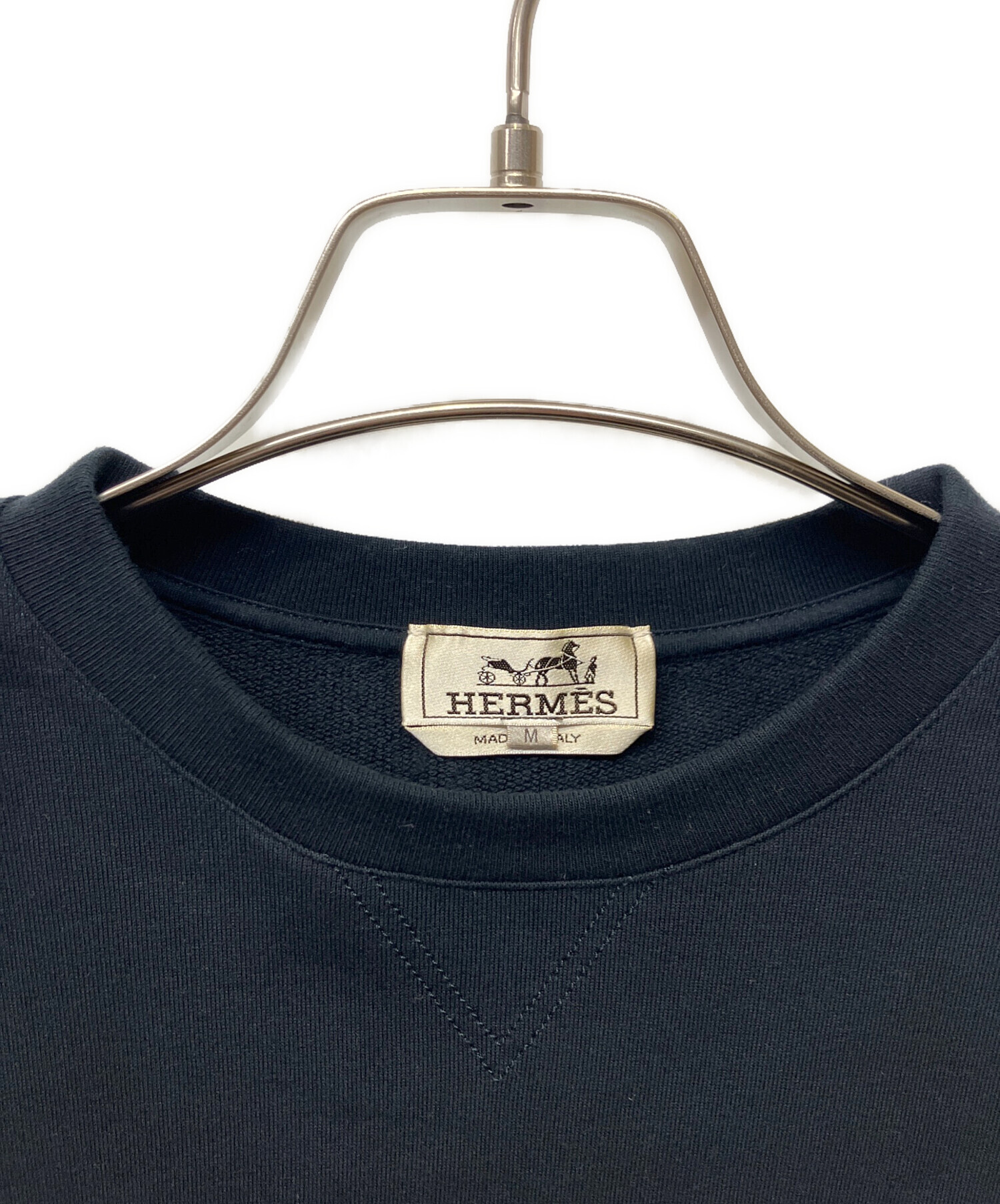 中古・古着通販】HERMES (エルメス) Tシャツ ブラック サイズ:M