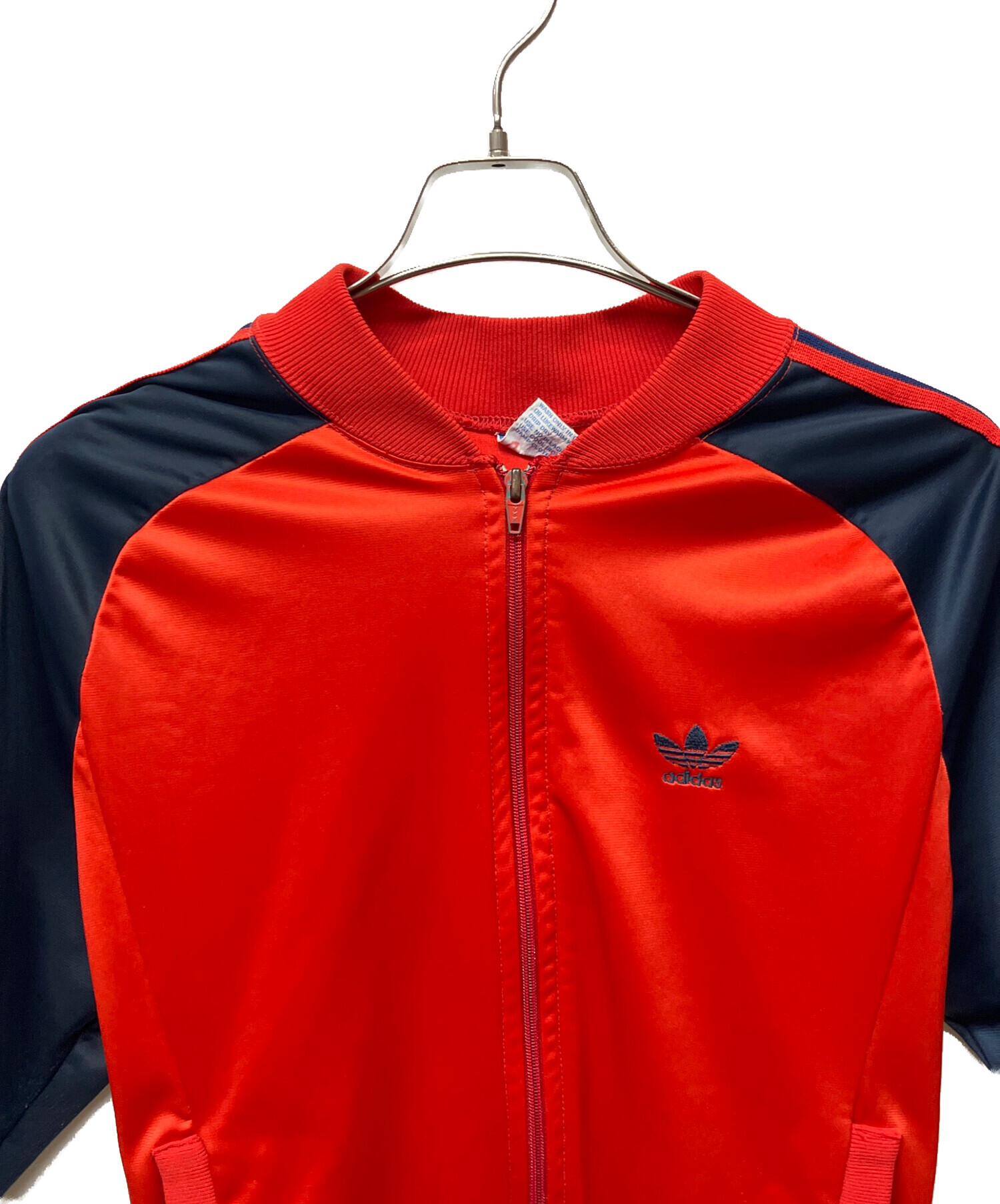 M-223 adidas アディダス　トラックジャケット　古着　サイズL相当 中古・古着通販】adidas (アディダス) トラックジャケット レッド