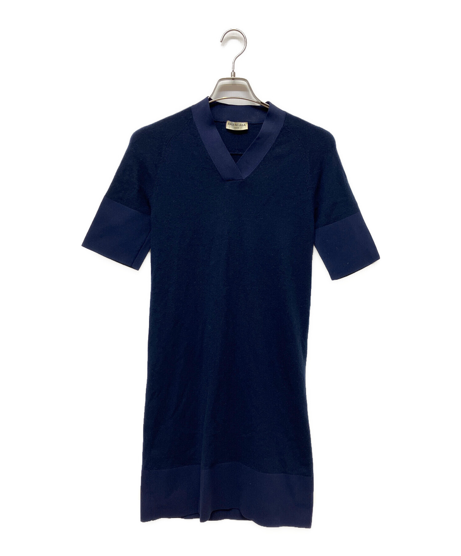 中古・古着通販】BALENCIAGA (バレンシアガ) 半袖ワンピース ブラック