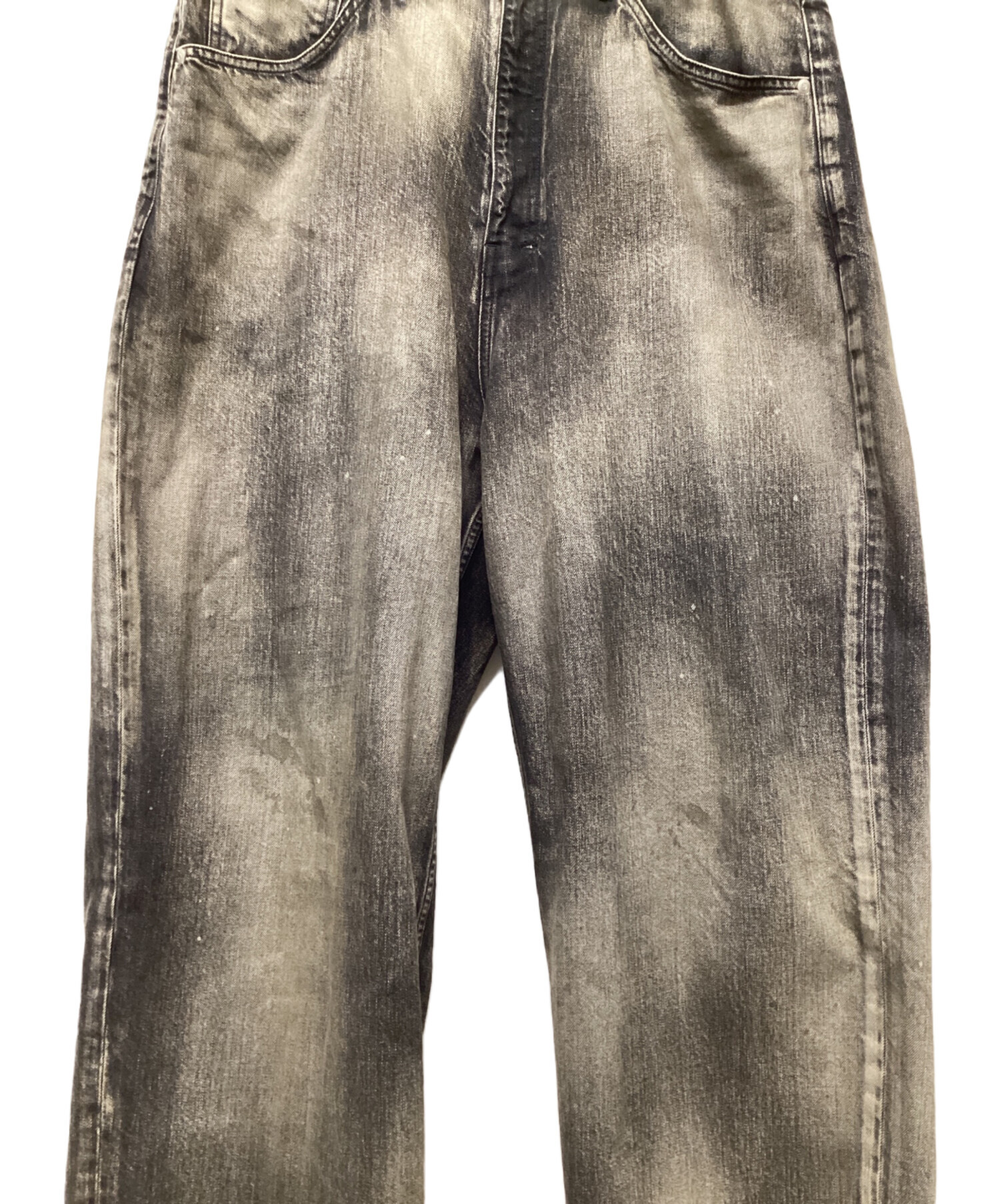 中古・古着通販】ANCELLM (アンセルム) AGING WIDE 5P DENIM PANTS