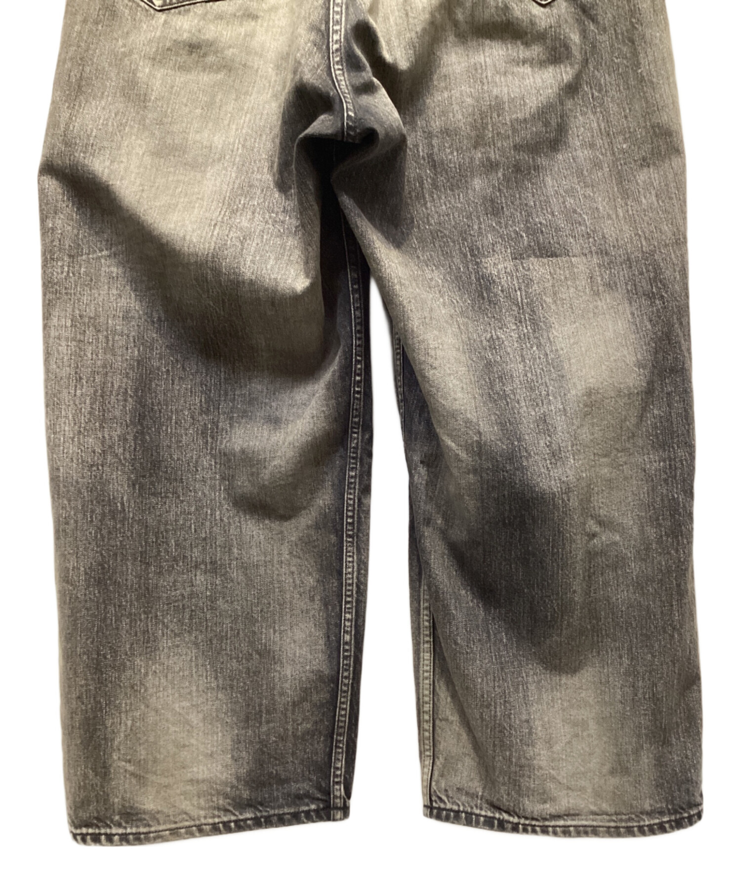 中古・古着通販】ANCELLM (アンセルム) AGING WIDE 5P DENIM PANTS