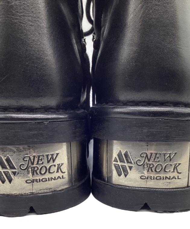 中古・古着通販】NEW ROCK (ニューロック) レザーブーツ ブラック