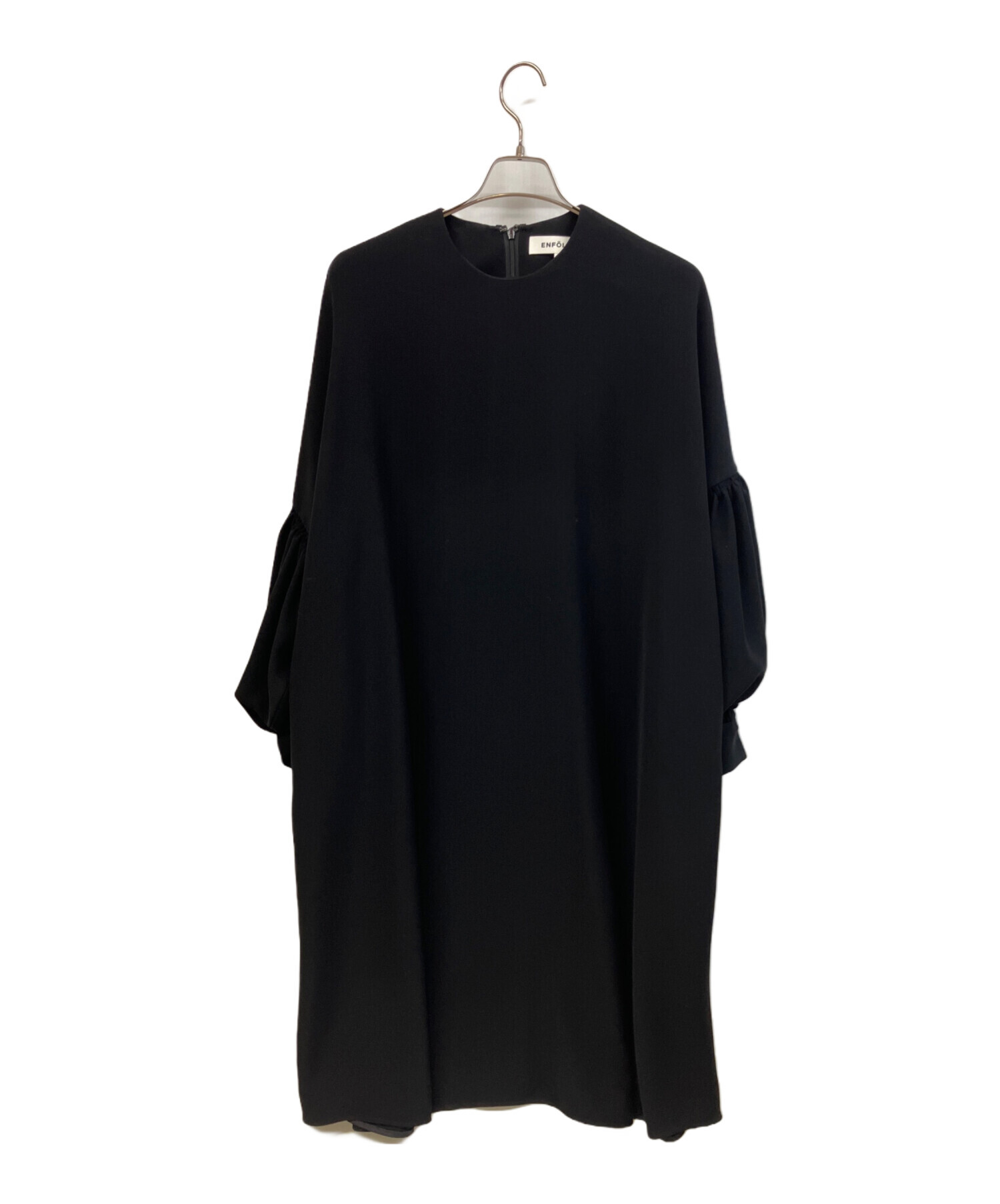 ENFÖLD　エンフォルド　アシメントリー　ワンピース　長袖　38　D/NVY 中古・古着通販】ENFOLD (エンフォルド) ワンピース ネイビー サイズ