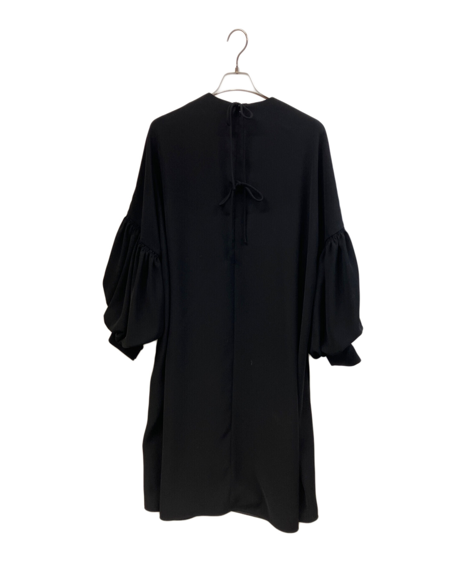 ENFÖLD　エンフォルド　アシメントリー　ワンピース　長袖　38　D/NVY 中古・古着通販】ENFOLD (エンフォルド) ワンピース ブラック サイズ