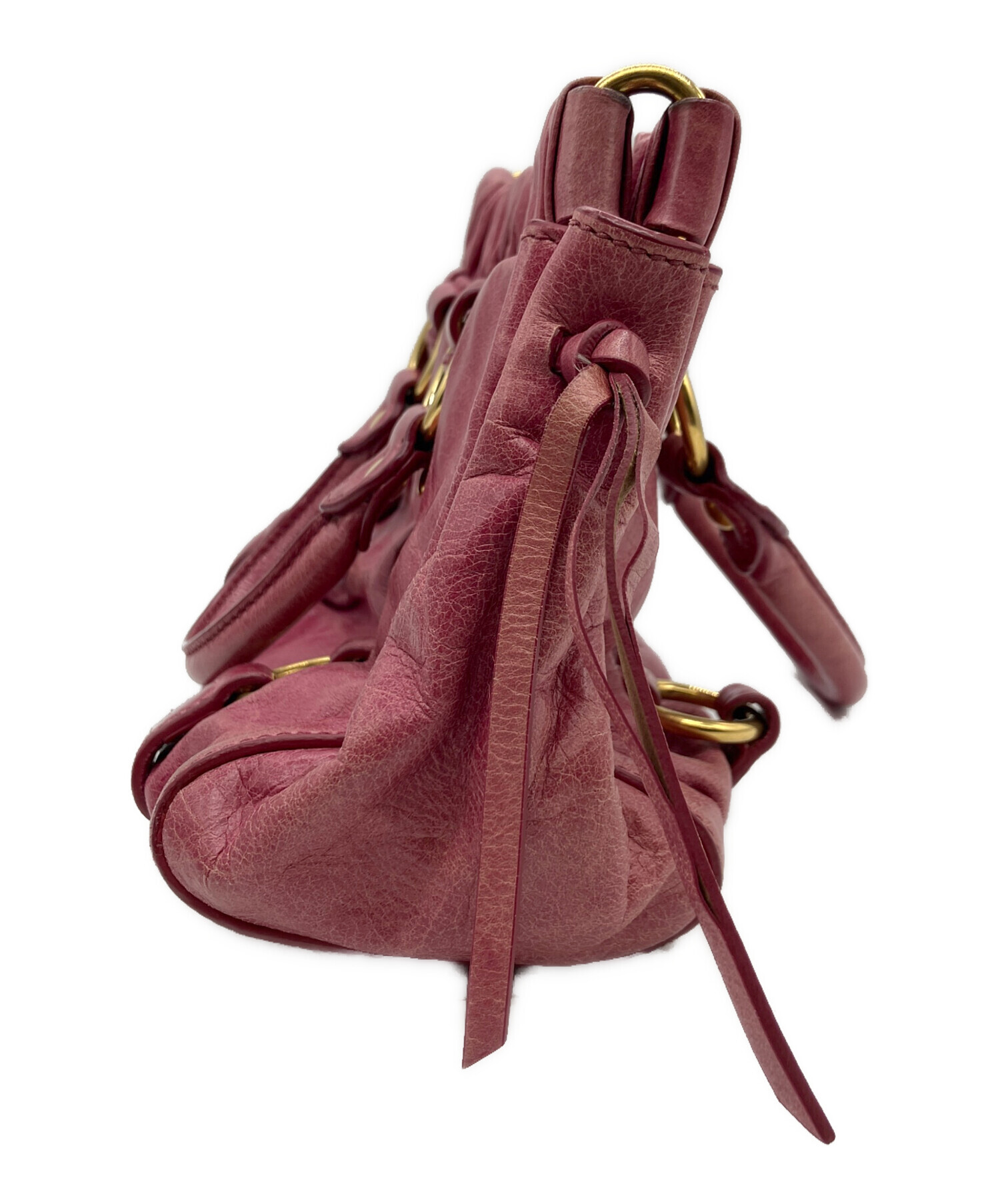 中古・古着通販】MIU MIU (ミュウミュウ) 2WAYレザーハンドバッグ