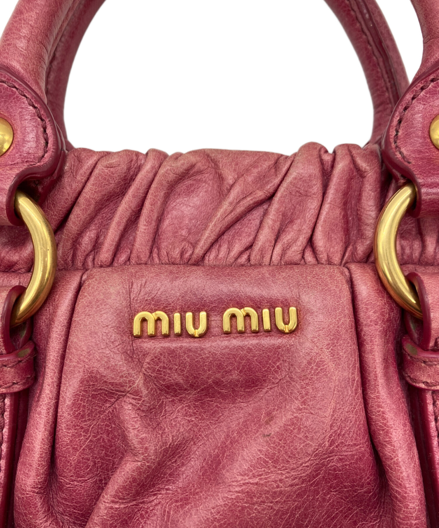 中古・古着通販】MIU MIU (ミュウミュウ) 2WAYレザーハンドバッグ