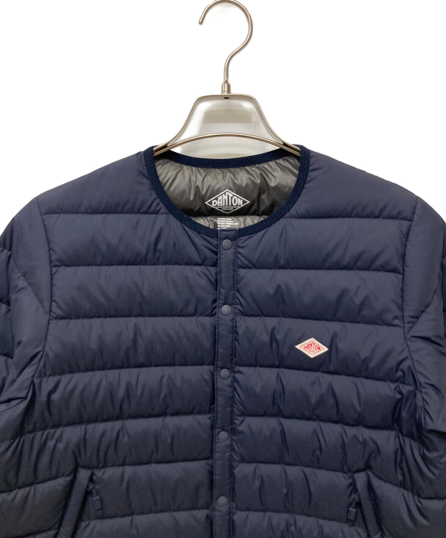ダントン　ライトダウン　ネイビー DANTON（ダントン）の「WOMEN'S HOODED DOWN JACKET（ダウンジャケット