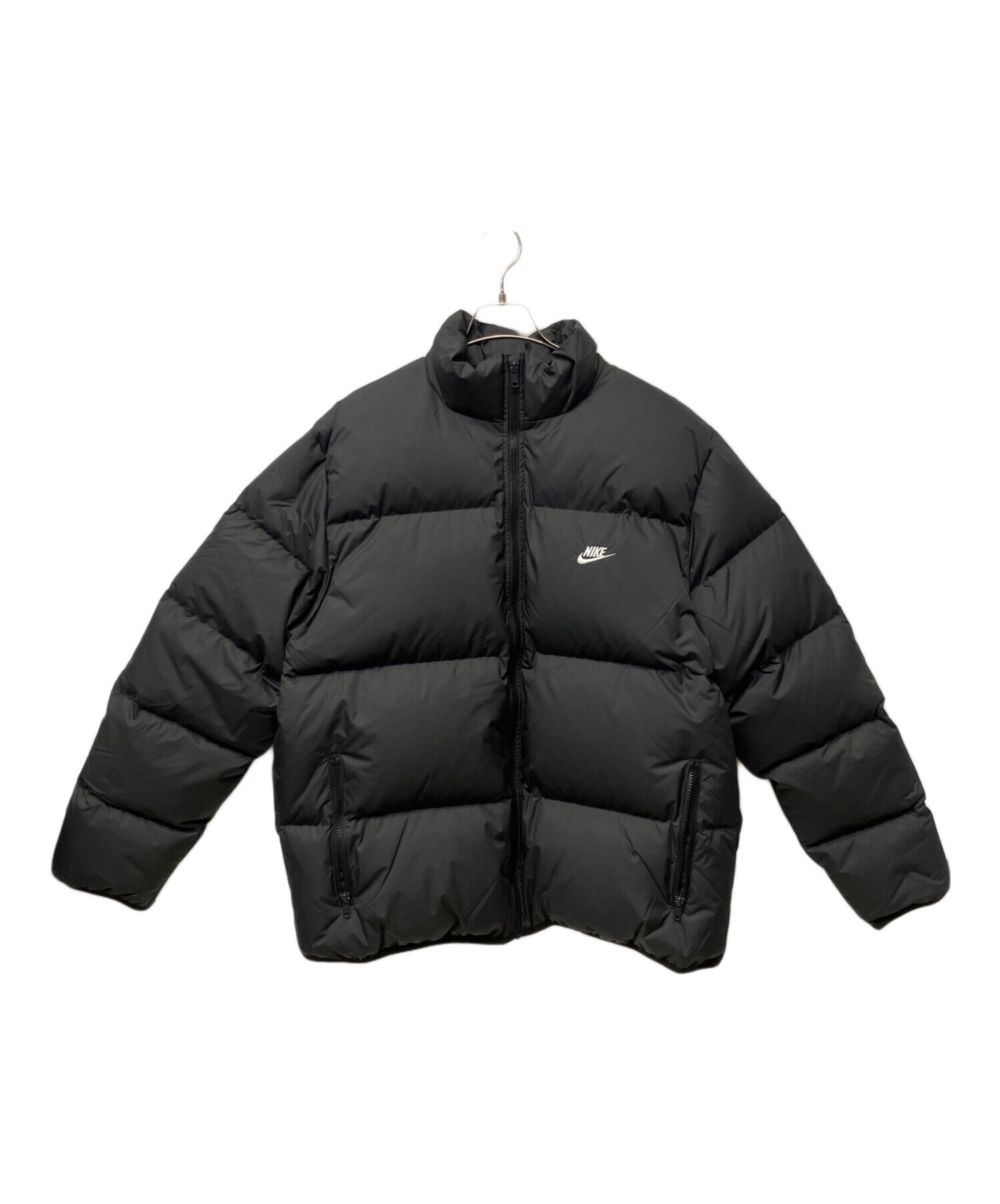 Nike ダウンジャケット ブラック 中古・古着通販】NIKE (ナイキ) ダウン パファー ジャケット ブラック