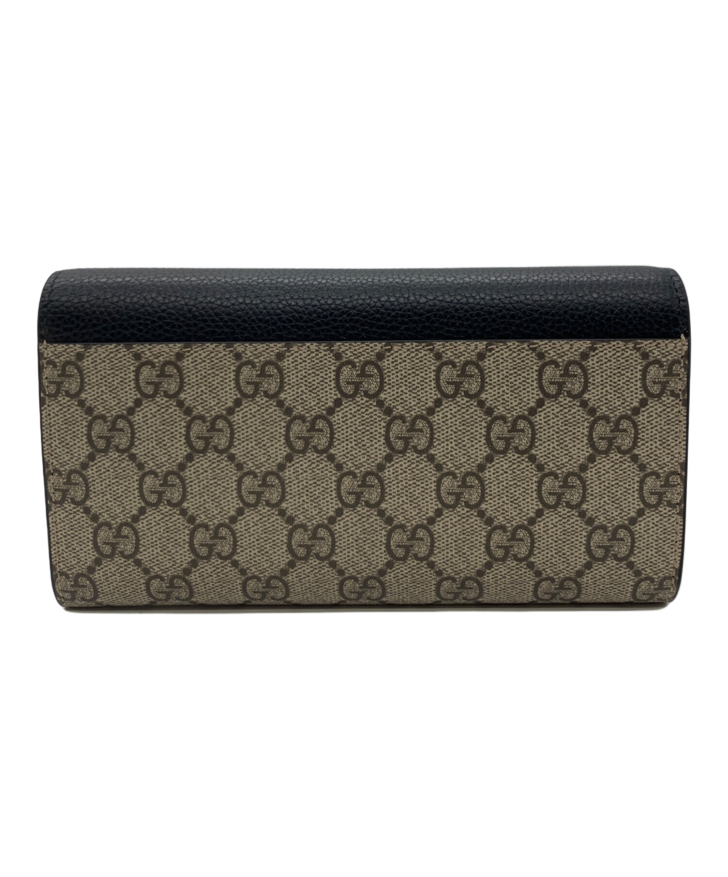 GUCCI 財布　中古 中古・古着通販】GUCCI (グッチ) 2つ折り財布 ブラック×ベージュ