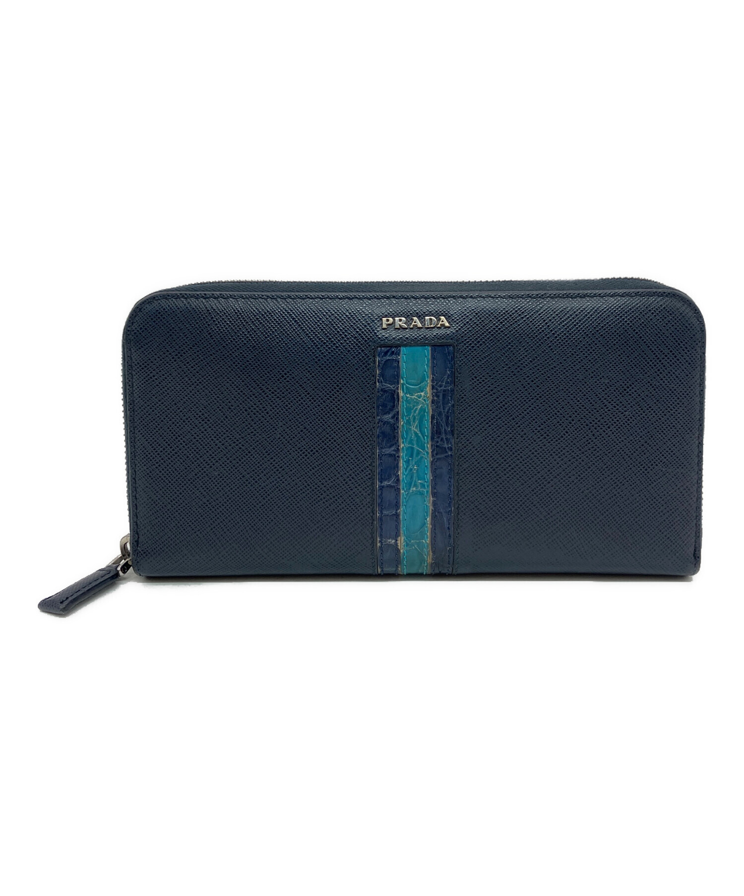 中古・古着通販】PRADA (プラダ) 長財布 ネイビー|ブランド・古着通販 中古・古着通販】PRADA (プラダ) 長財布 ネイビー|ブランド・古着通販