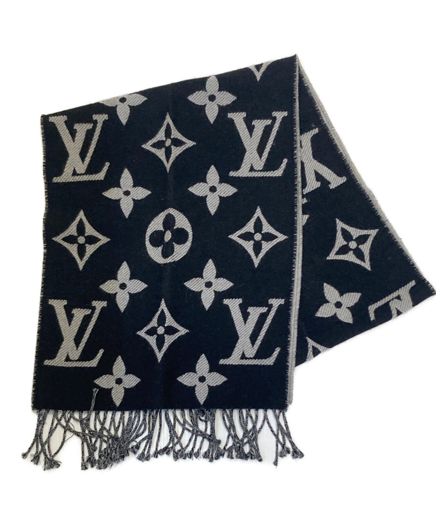 中古・古着通販】LOUIS VUITTON (ルイ ヴィトン) マフラー ブラック