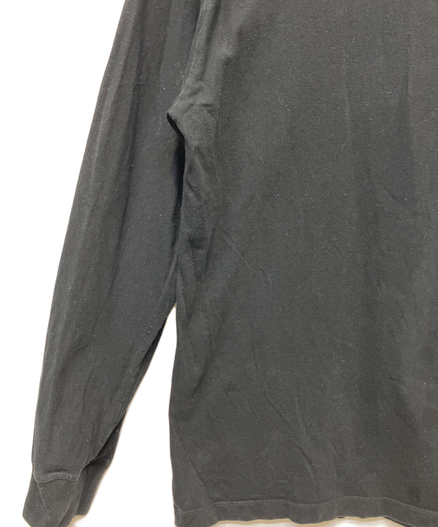 中古・古着通販】OFFWHITE (オフホワイト) 長袖カットソー ブラック