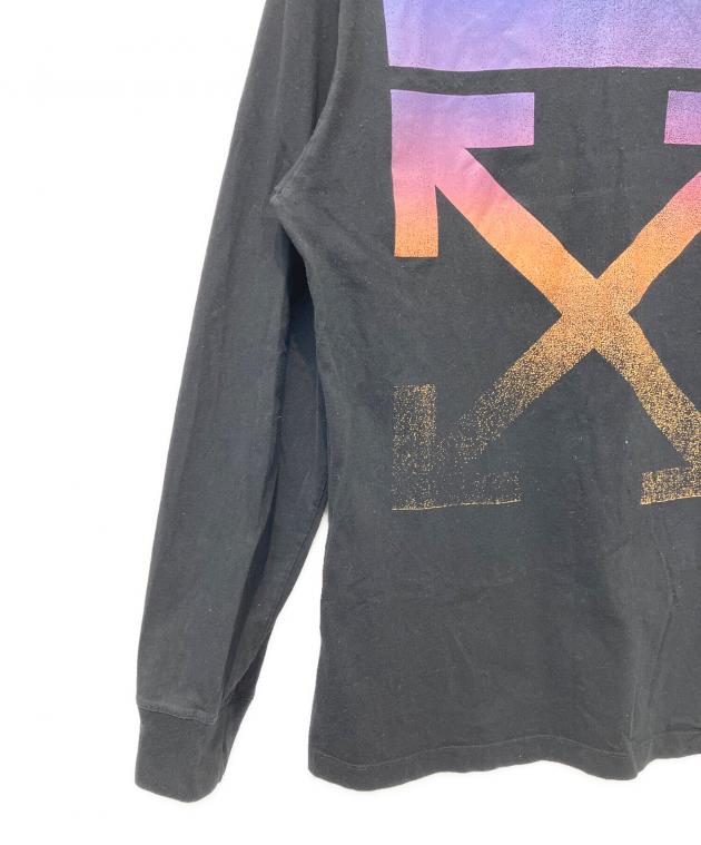 中古・古着通販】OFFWHITE (オフホワイト) 長袖カットソー ブラック