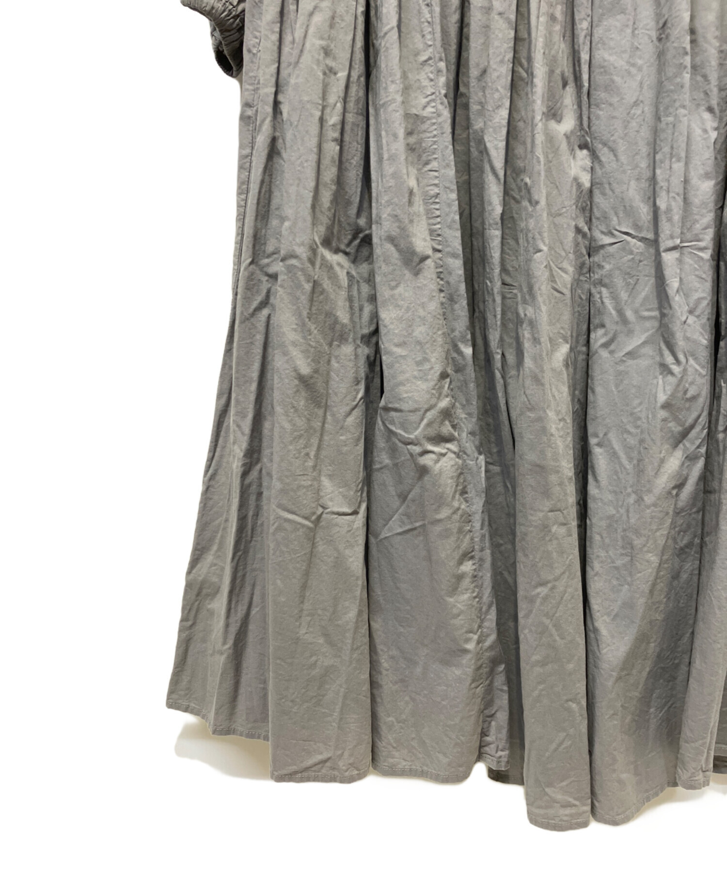 中古・古着通販】BEARDSLEY (ビアズリー) 長袖ワンピース グレー